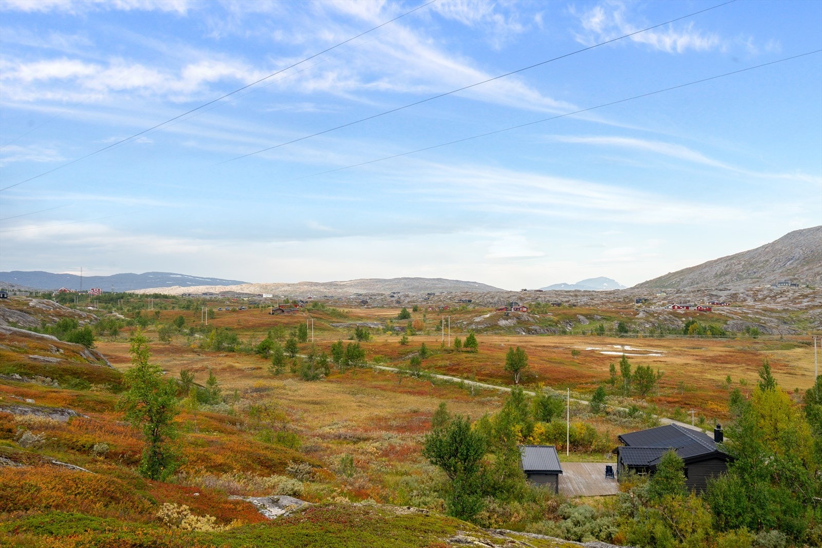 Flott utsikt fra stuevinduet Galleribilde