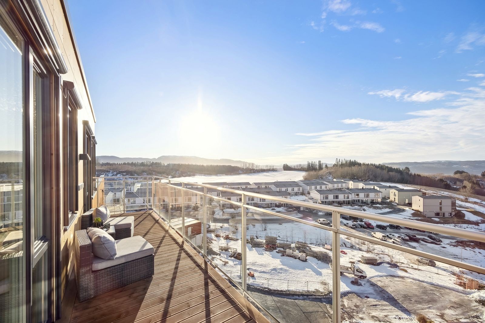 Flott utsikt fra toppetasjen Galleribilde