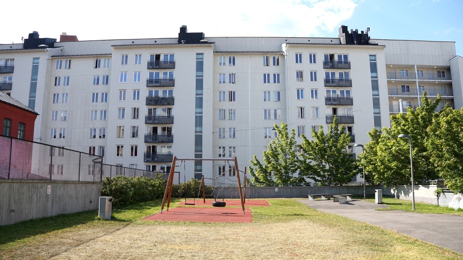 Borg park på motsatt side av Borggata. Galleribilde