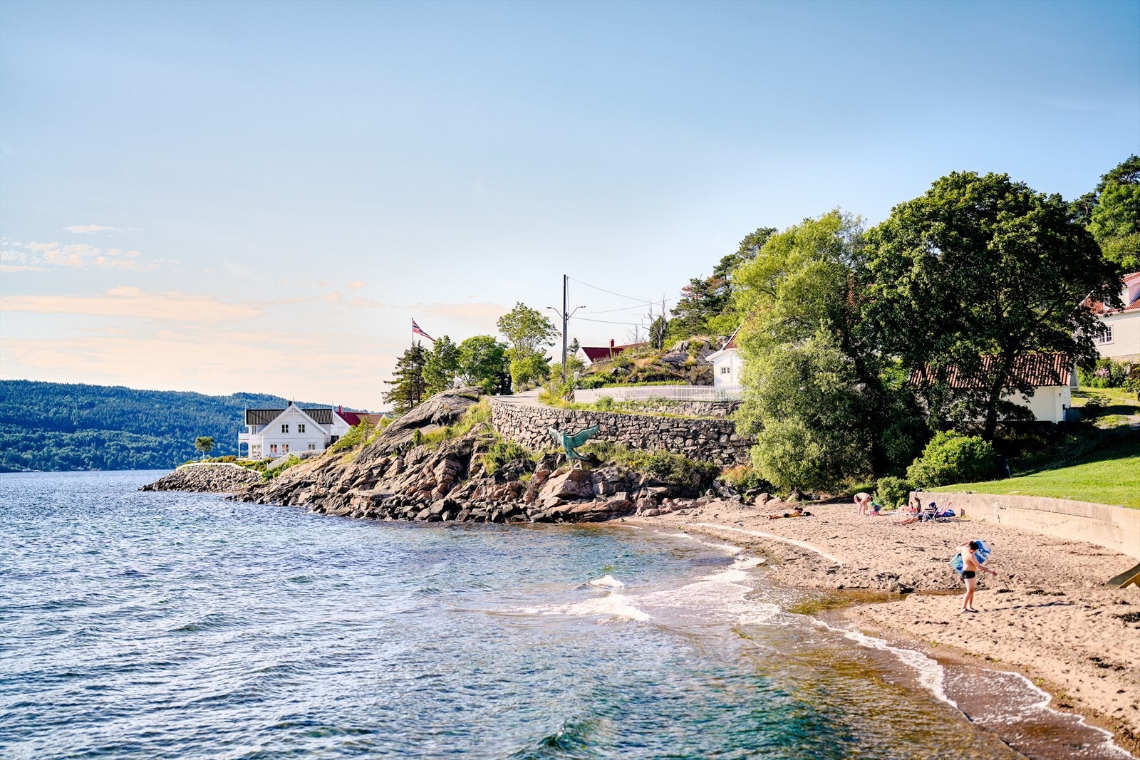 Hvitsten strand. Galleribilde