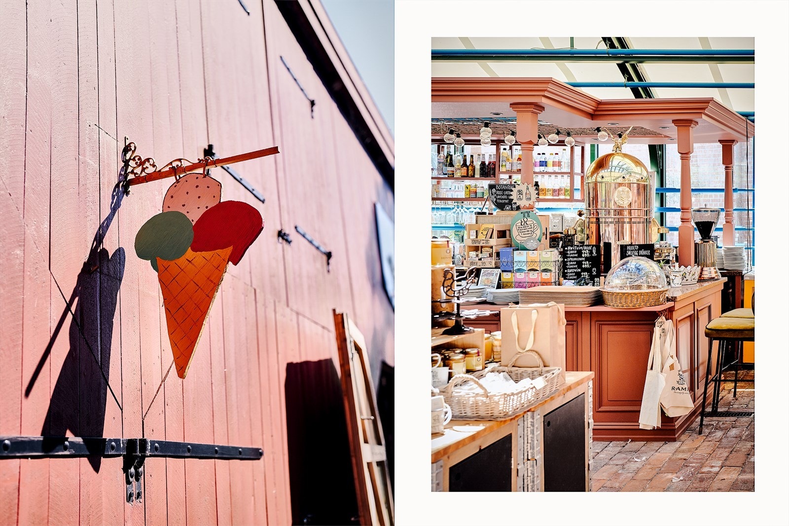 Ramme kafé. Galleribilde