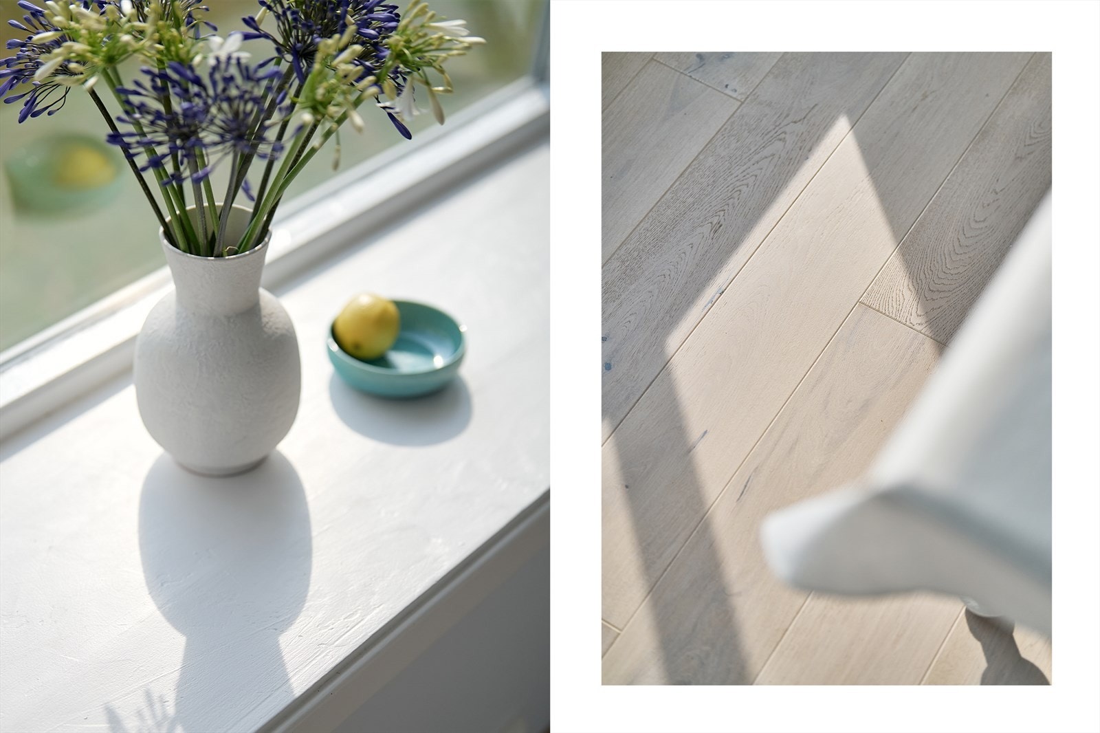 Dype vindusposter sikrer god pass til pynt, mens gulvvarmen sikrer en god atmosfære. Galleribilde