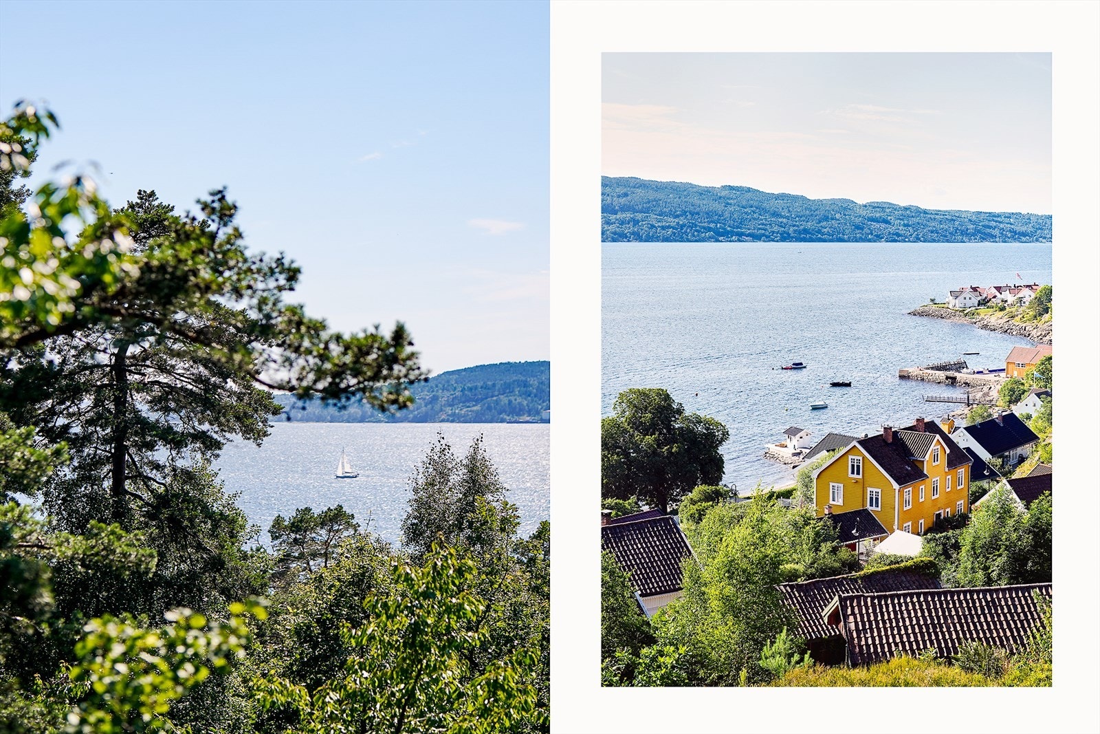 Utsiktsbilde over Hvitsten. Galleribilde