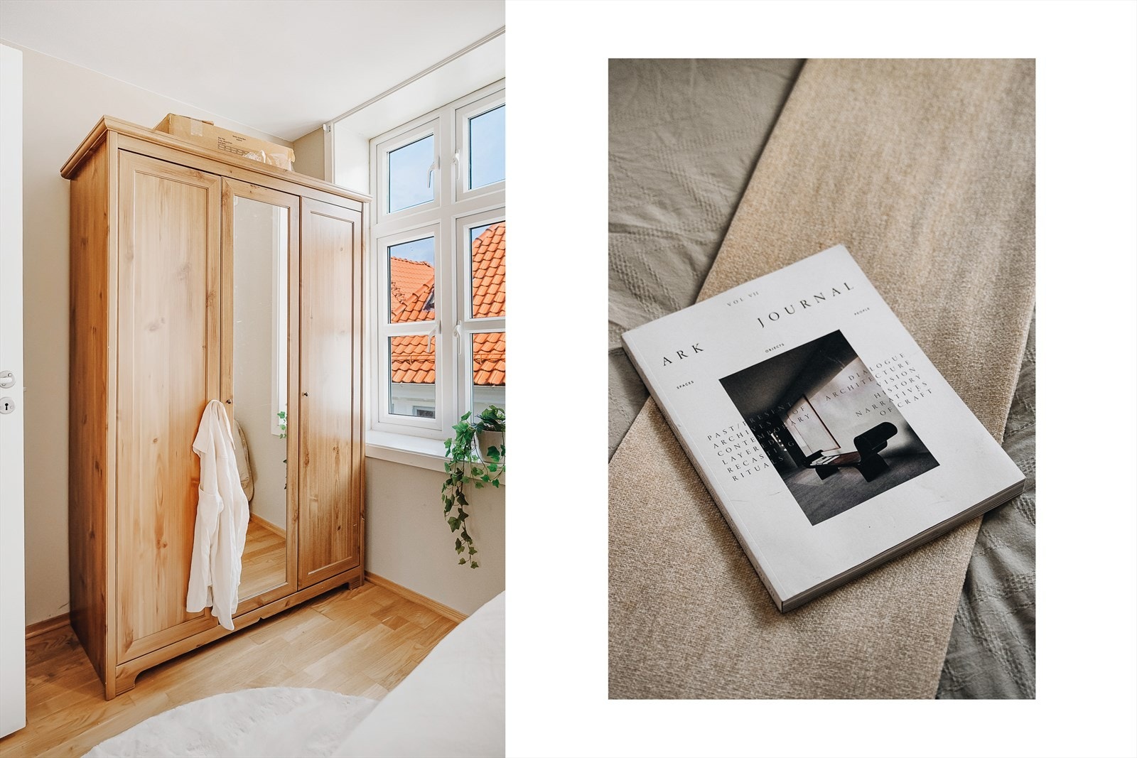 Rommene kan innredes med dobbeltseng, nattbord og garderobeløsninger. Galleribilde