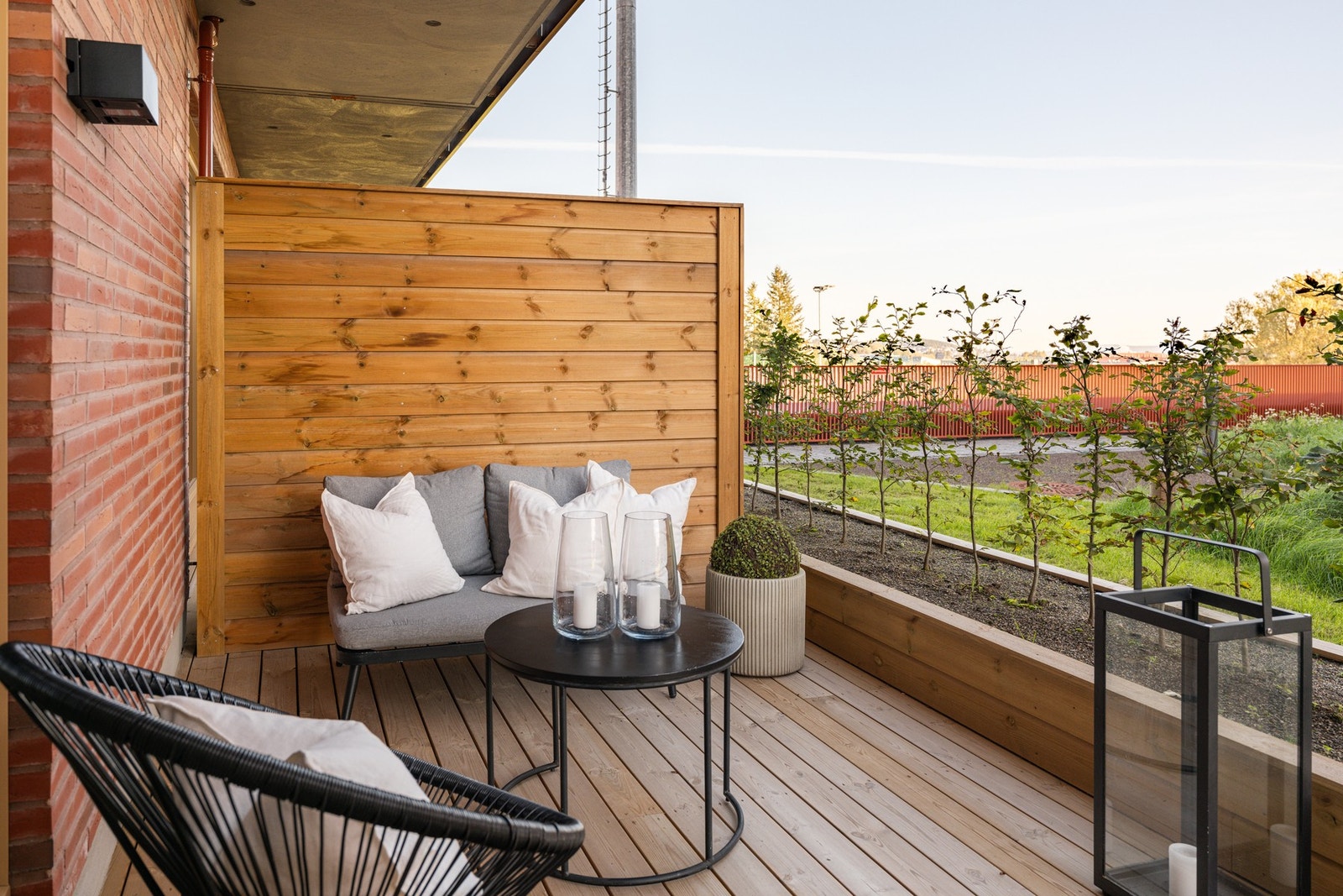 Solrik markterrasse på 10 kvm. Galleribilde