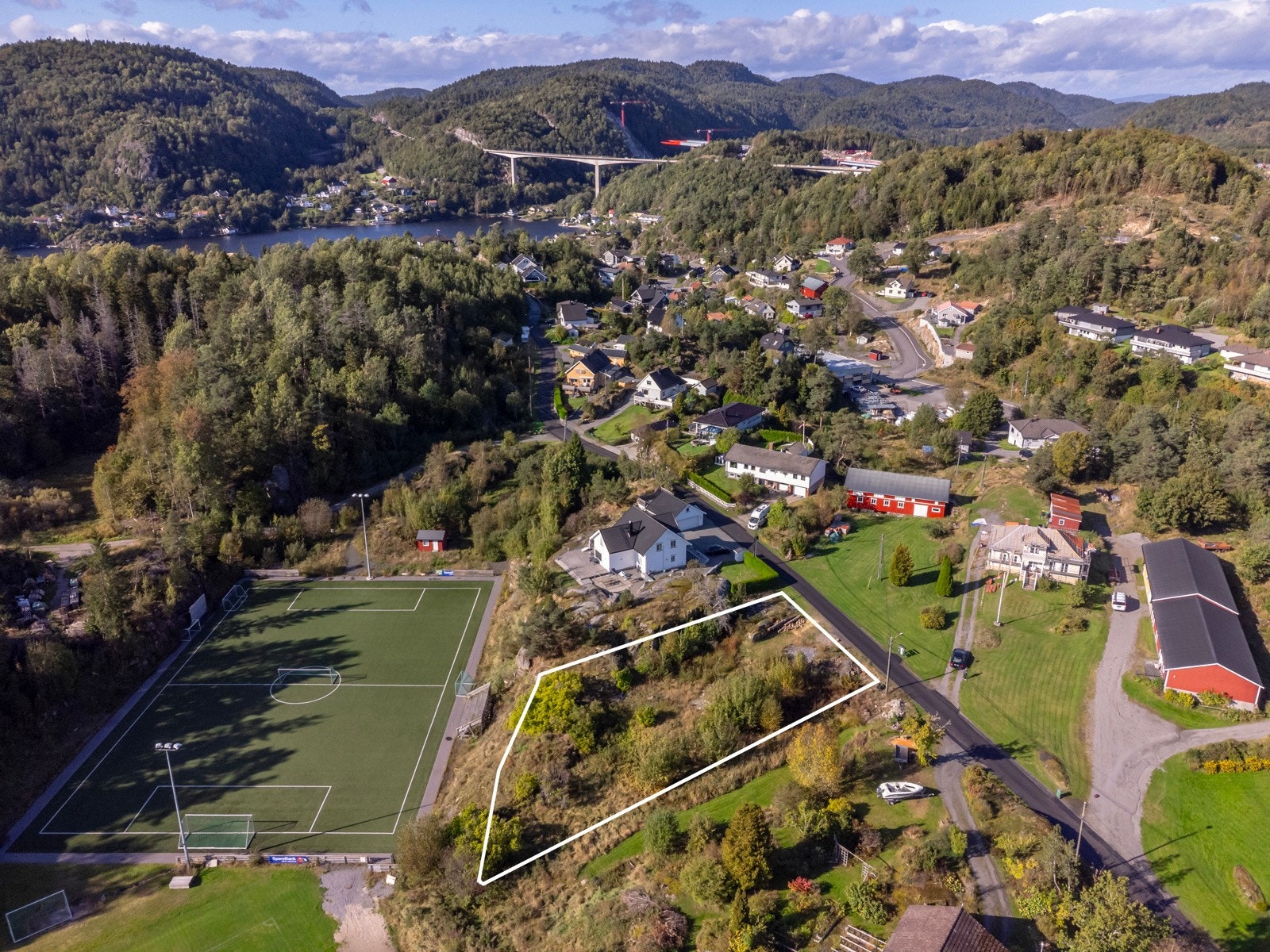 Her har man flott idrettsanlegge like ved eiendommen Galleribilde