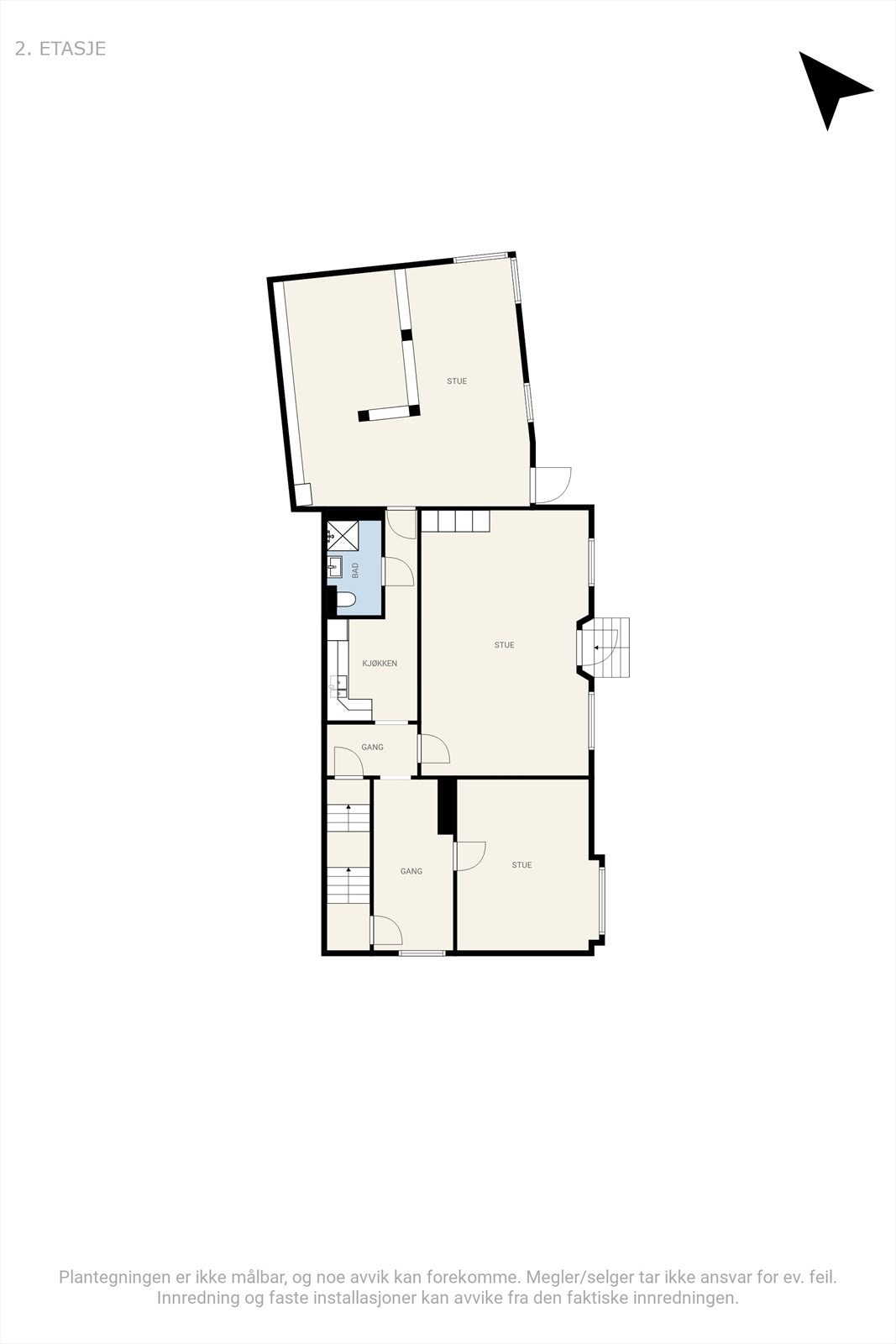 Plantegning av 1. etasje. Galleribilde