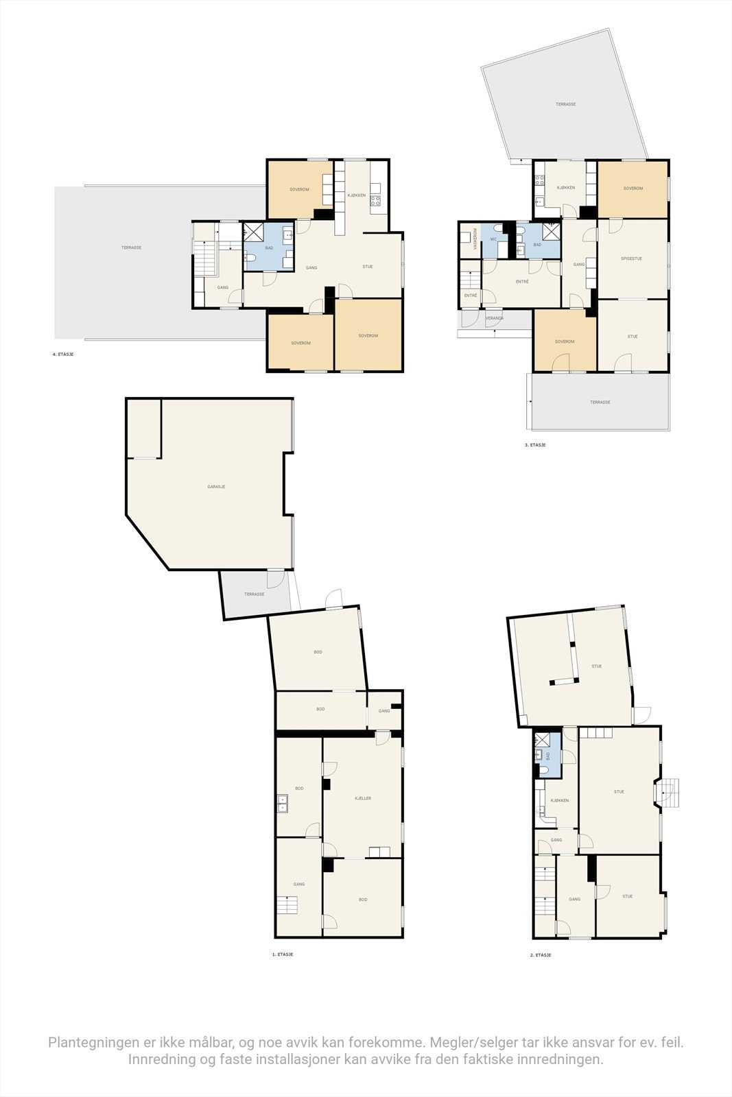 Plantegninger samlet. Galleribilde