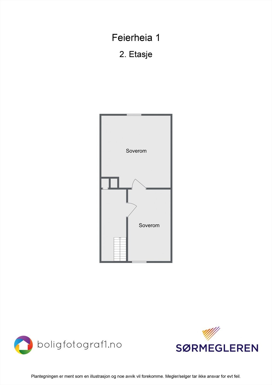 Plantegning loftsetasjen Galleribilde