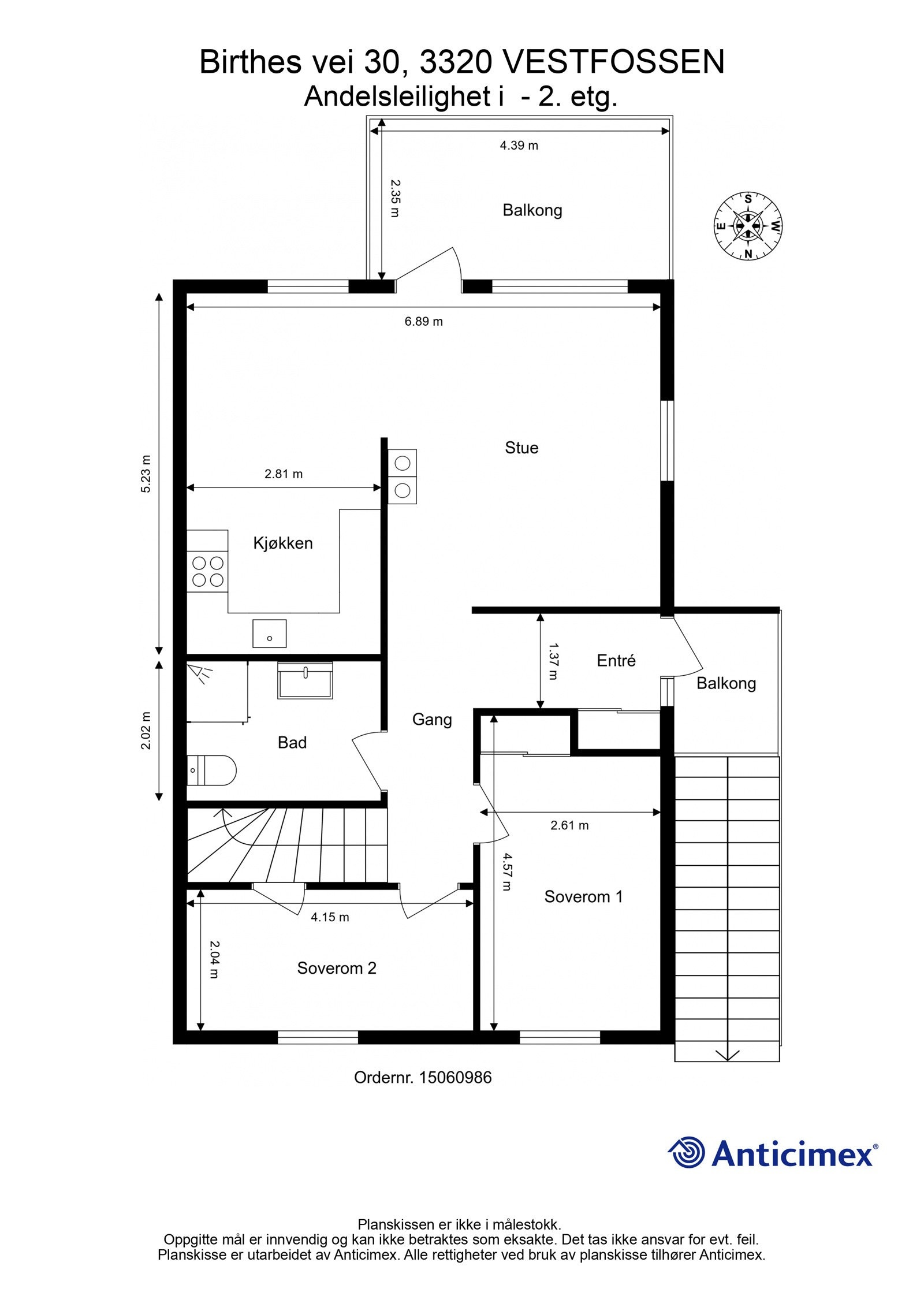 Plantegning hovedetasje. Galleribilde