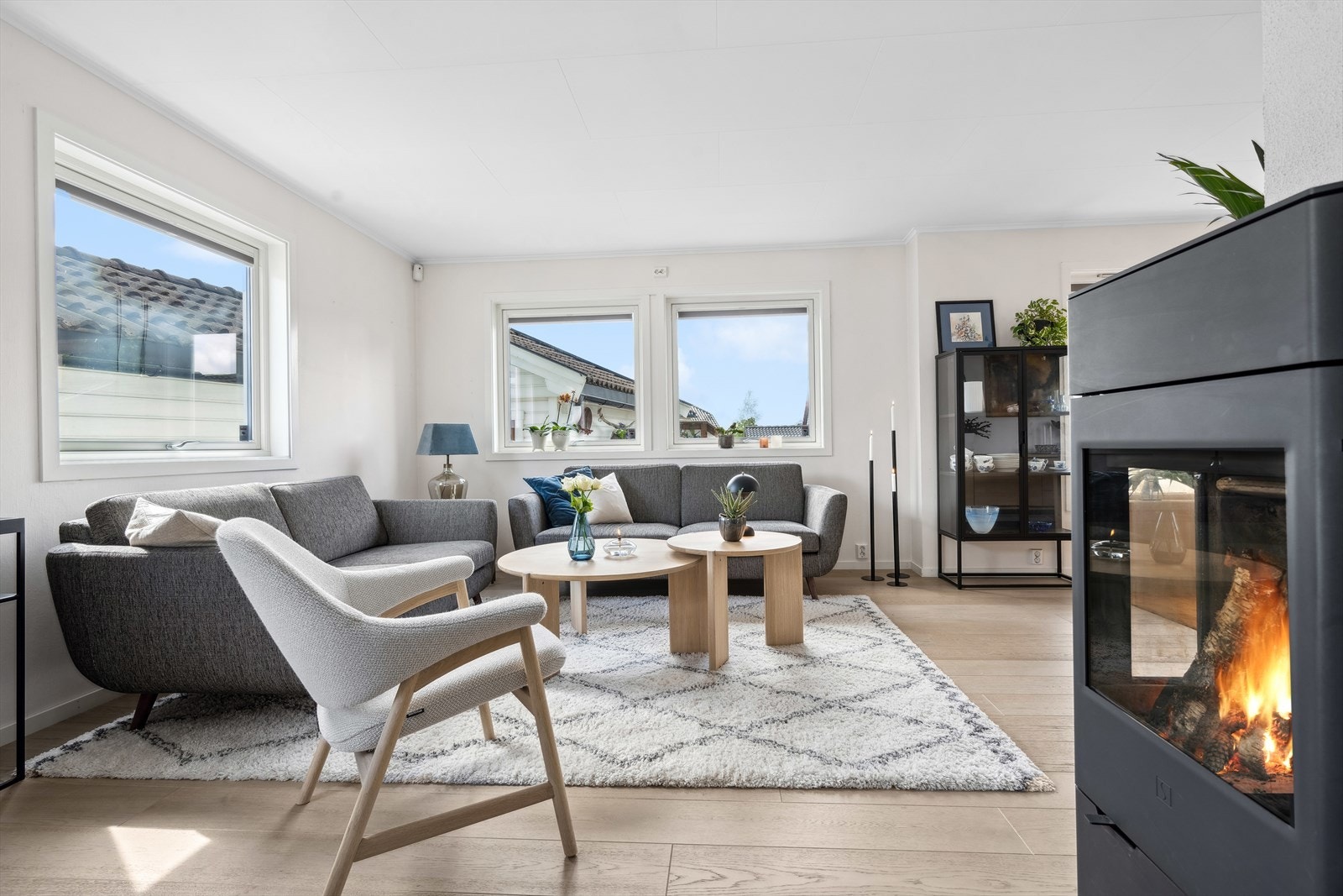 Peisovnen gir en lun og behagelig oppvarming på kjølige dager. Galleribilde