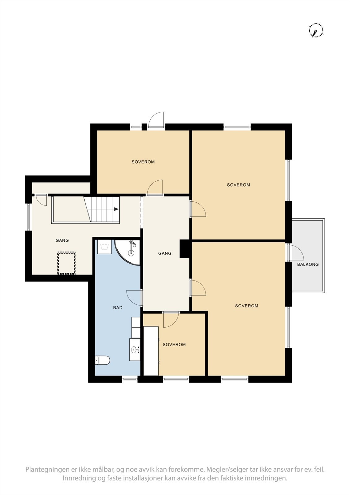 Plantegning 2.etg. Galleribilde