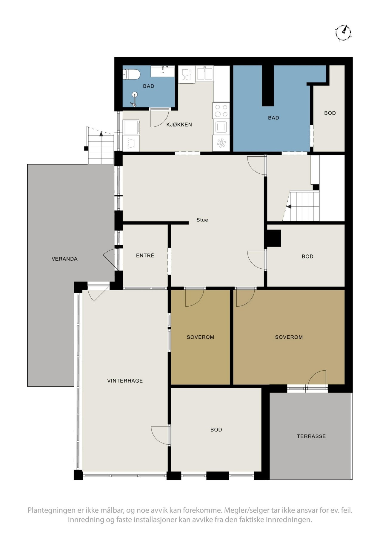 Plantegninger Underetg. Galleribilde