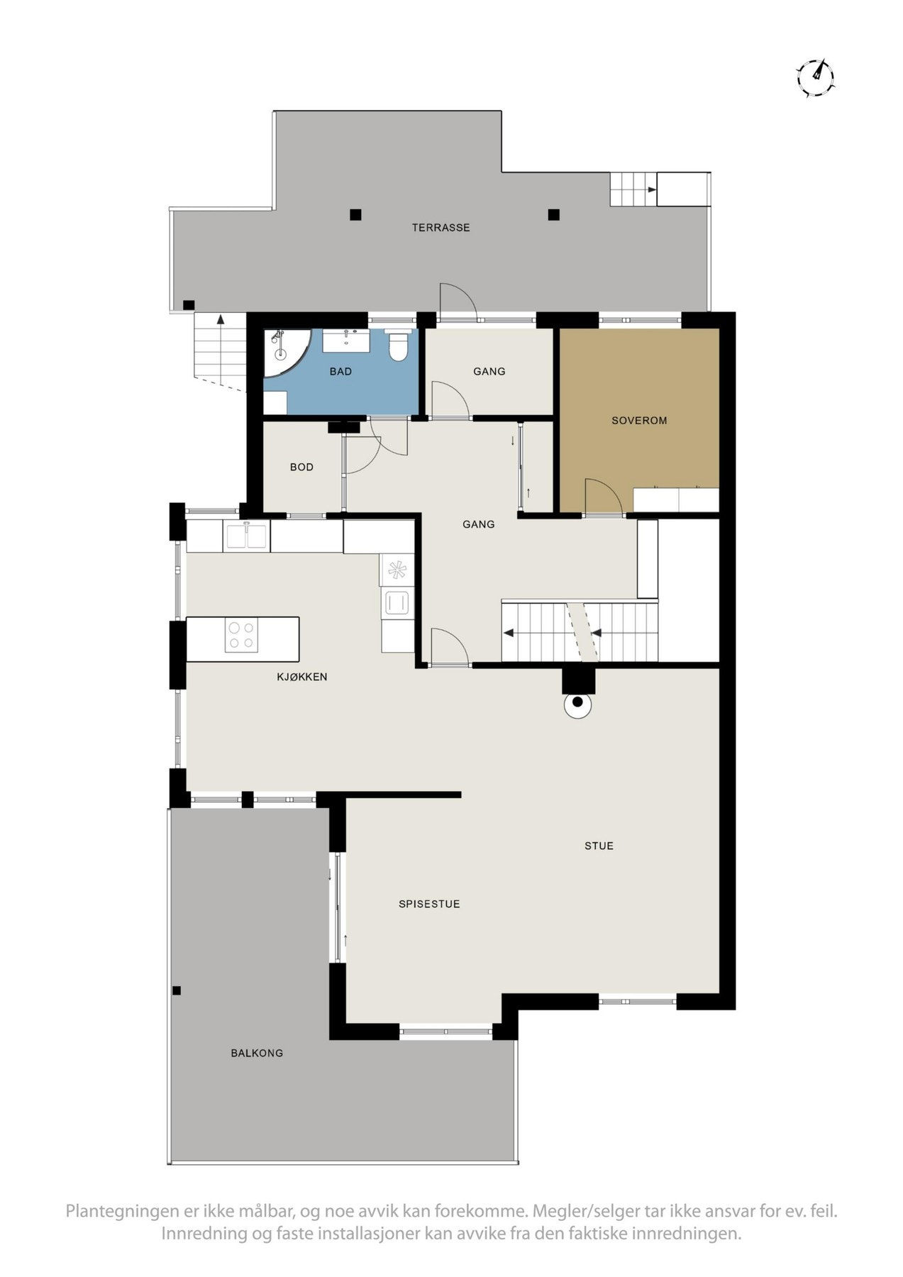 Plantegninger 1. etg Galleribilde