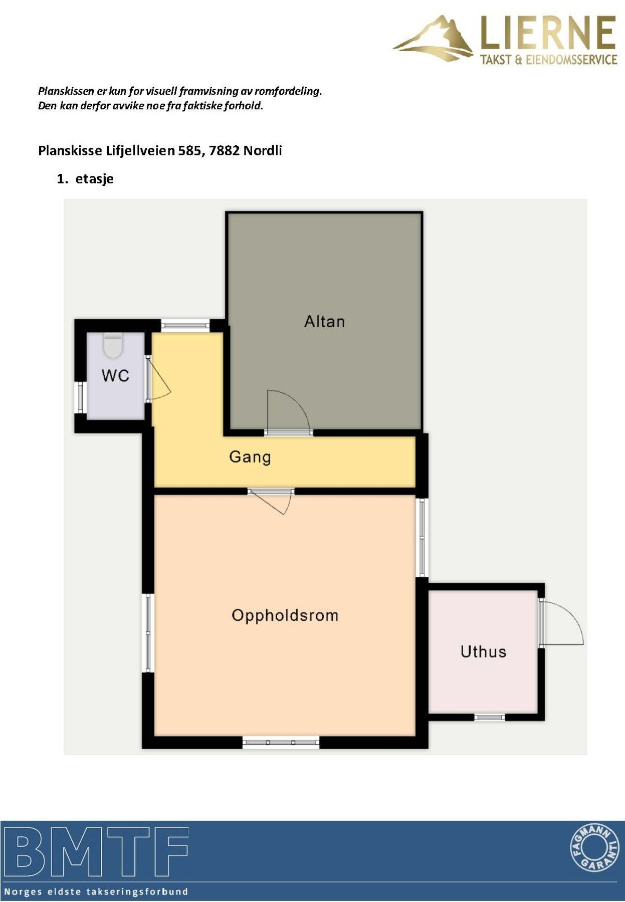 Planskisse - 1.etasje Galleribilde