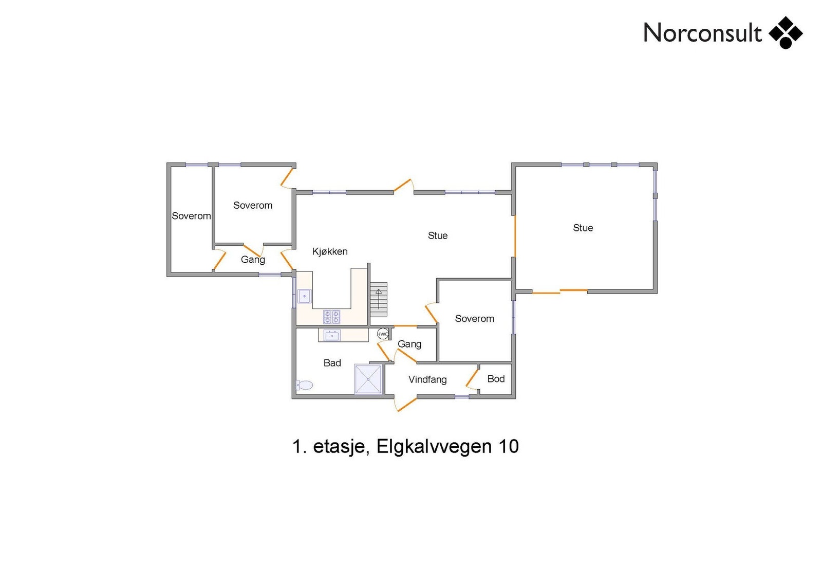 Planskisse - 1.etasje Galleribilde