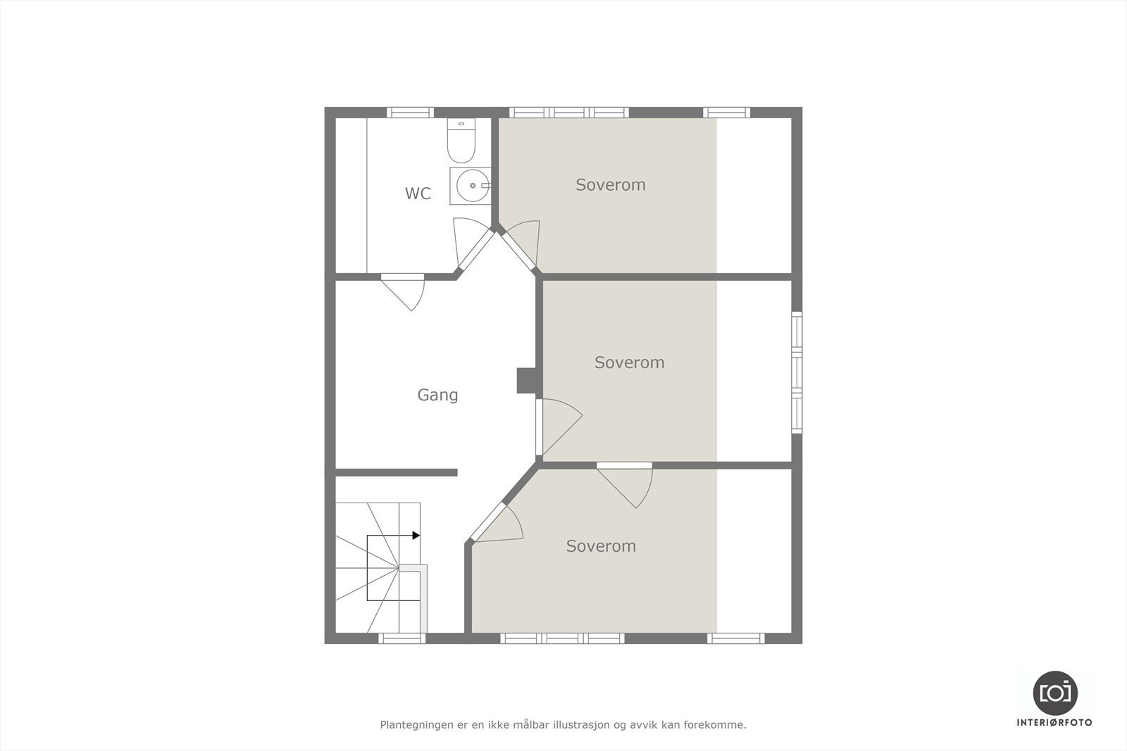Plantegning for fritidsbolig Galleribilde