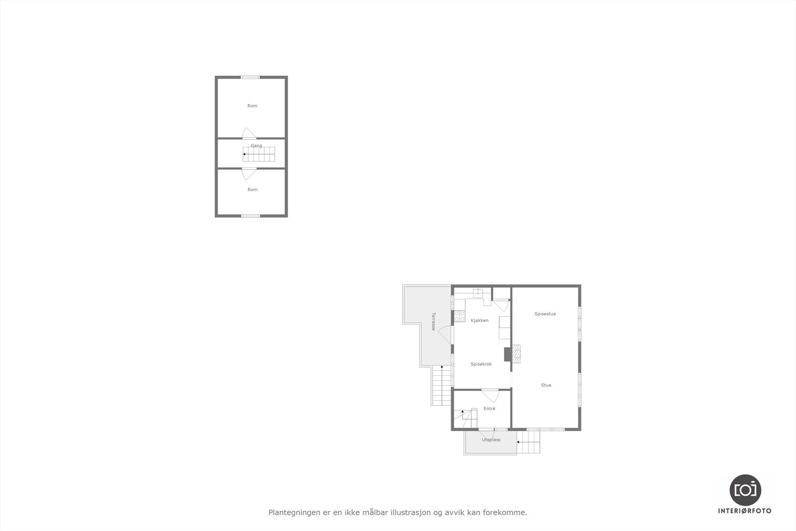 Plantegning for uthus og fritidsbolig Galleribilde