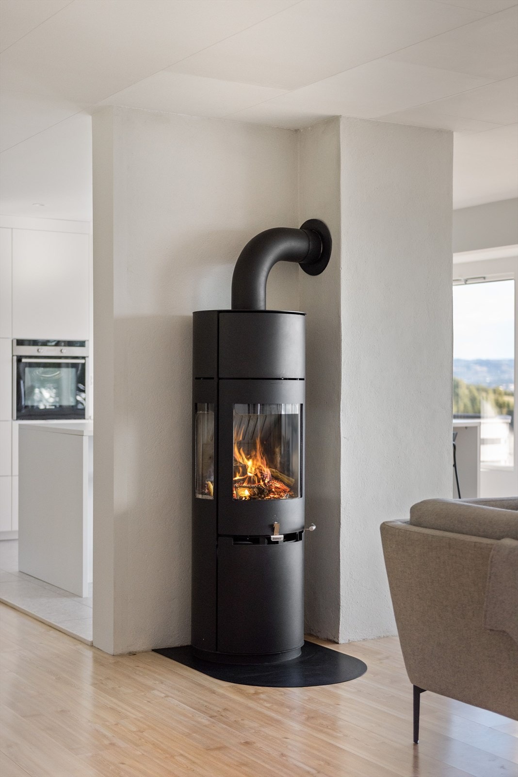 Rentbrennende peisovn Galleribilde