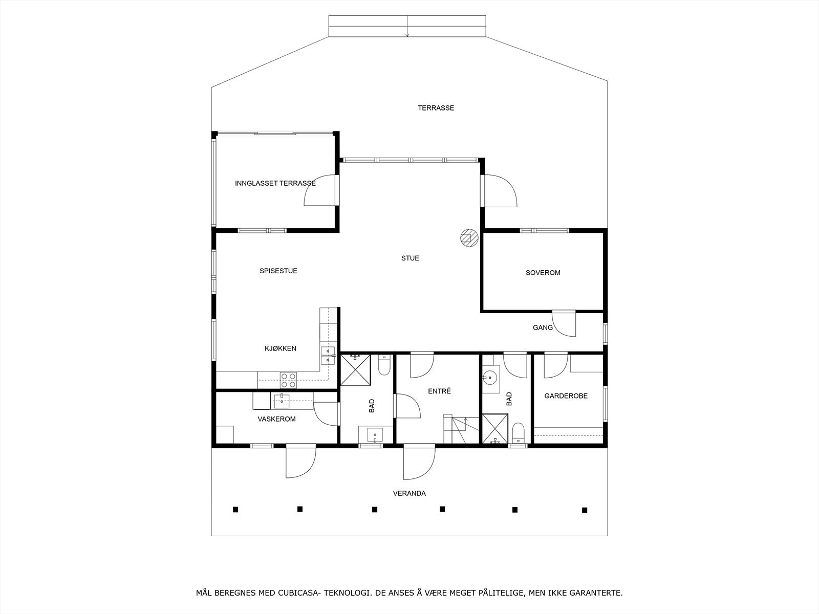 Plantegning 1 etasje Vollgata 30 Galleribilde