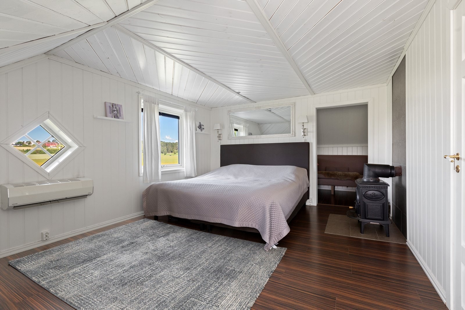 I andre etasje er det mulighet for 2 soverom. Galleribilde