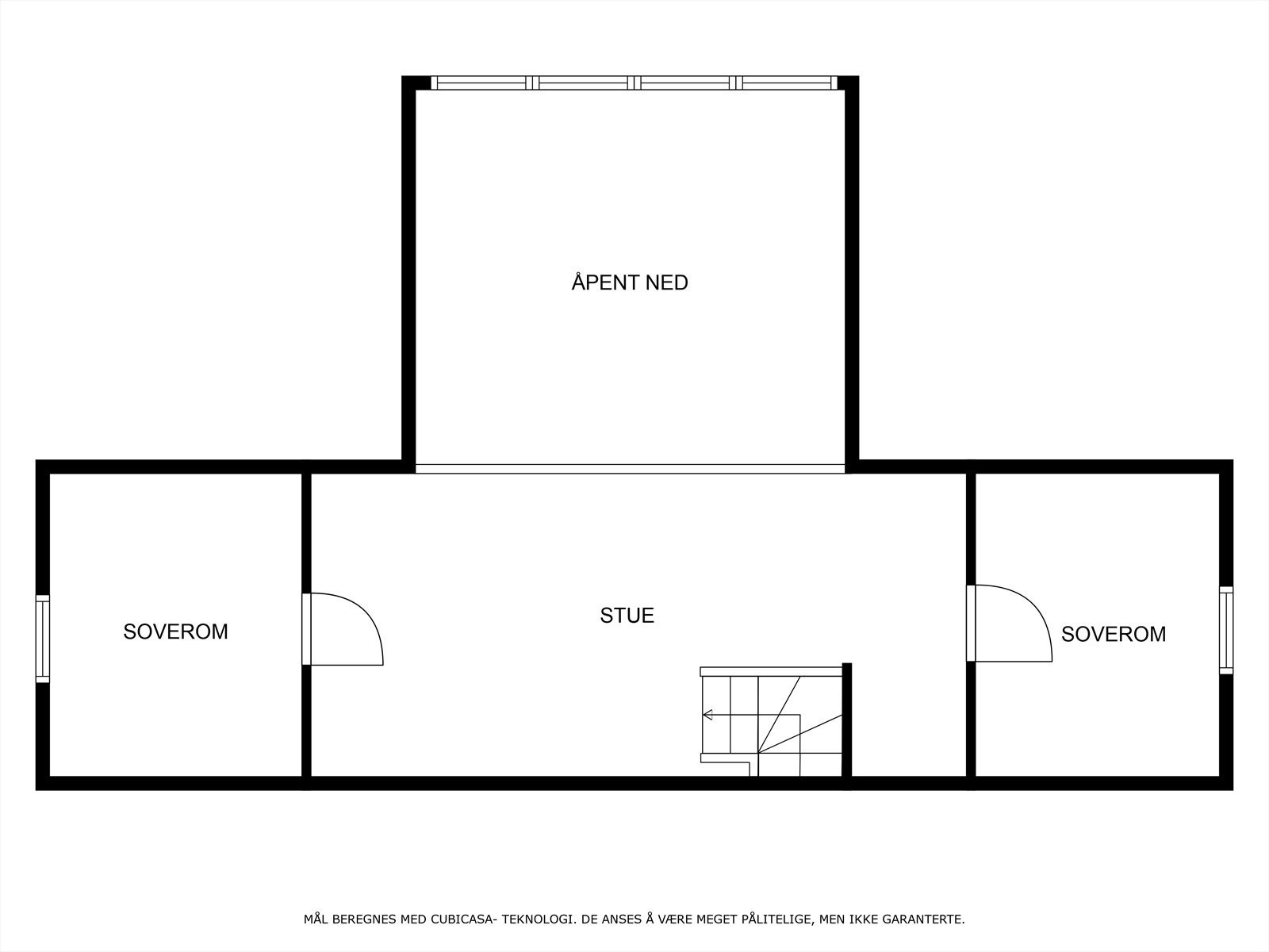 Plantegning 2 etasje Vollgata 30 Galleribilde
