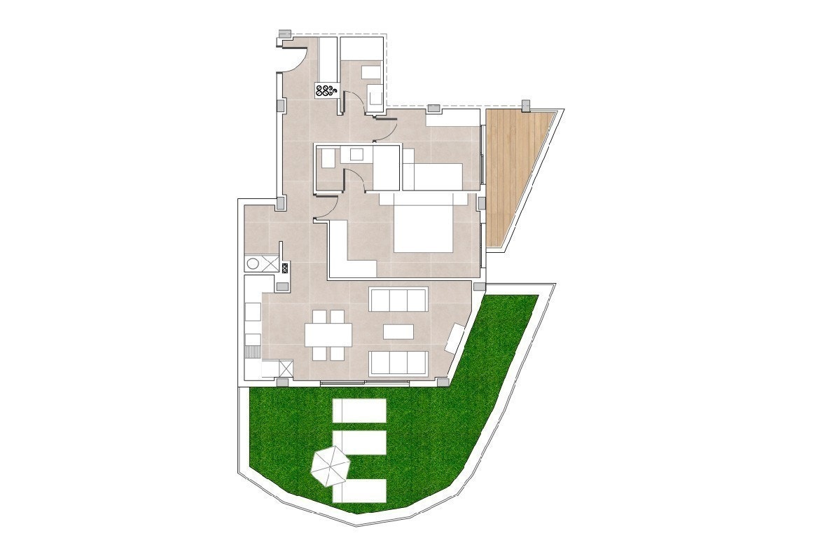 Plantegning av leiligheten Galleribilde