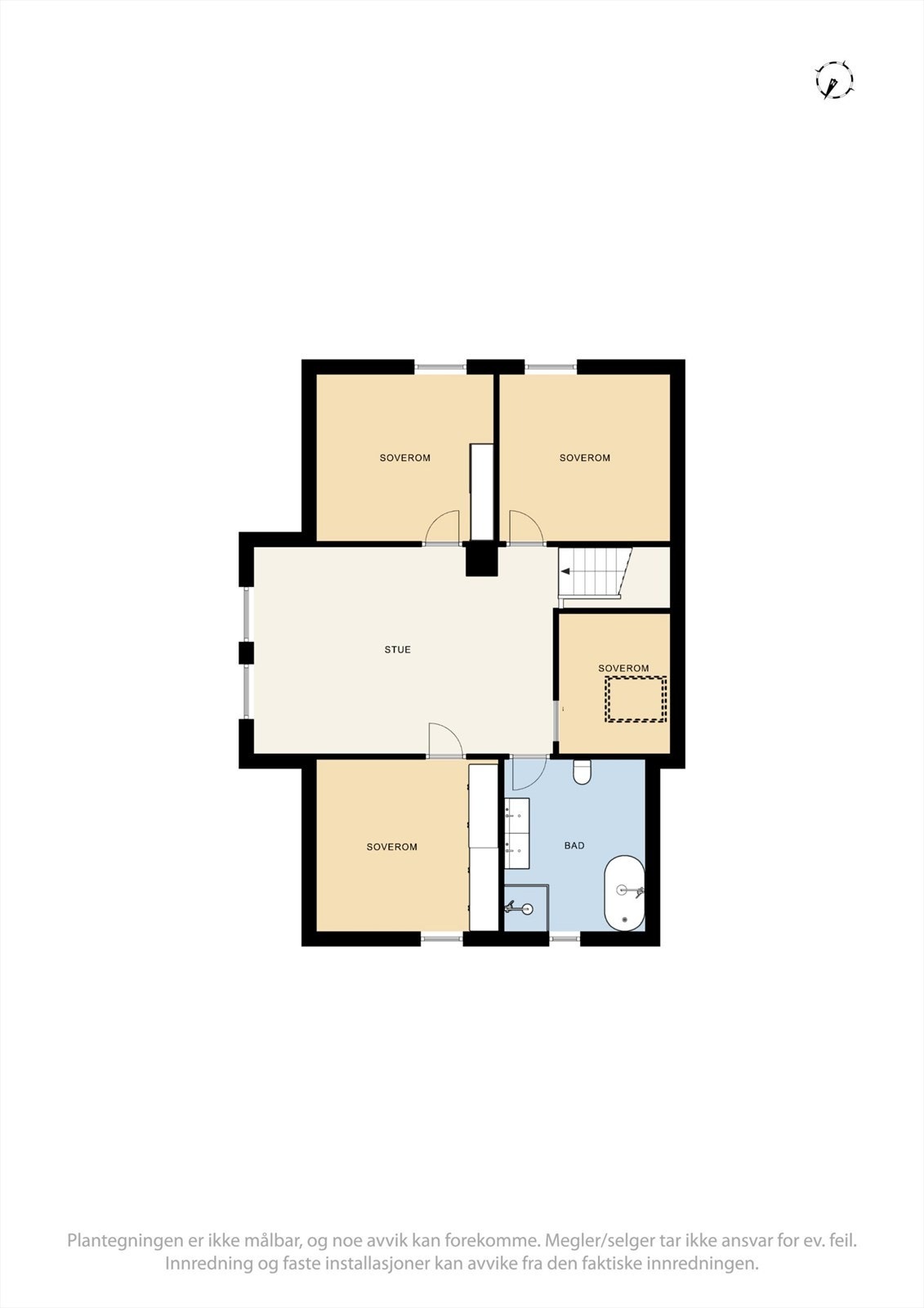 Plantegning 2.etasje Galleribilde