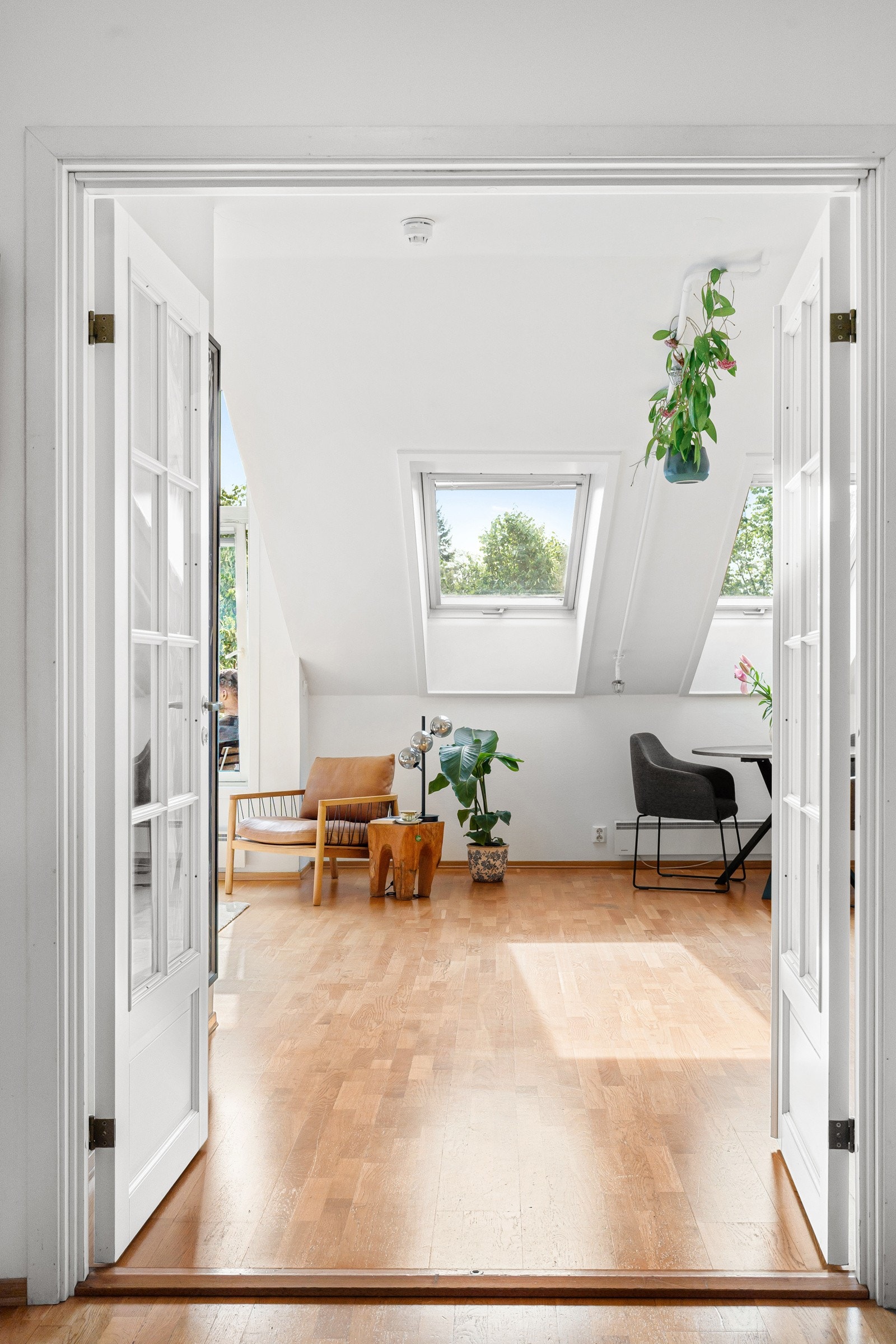 Doble dører mellom stue og gang Galleribilde