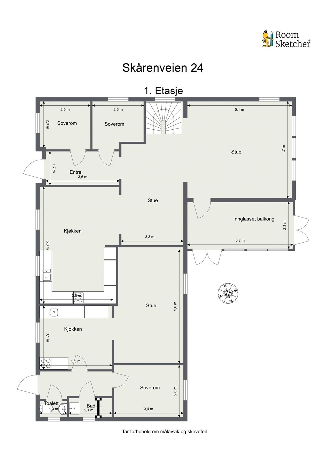 - Planskisse 1. Etasje - Galleribilde