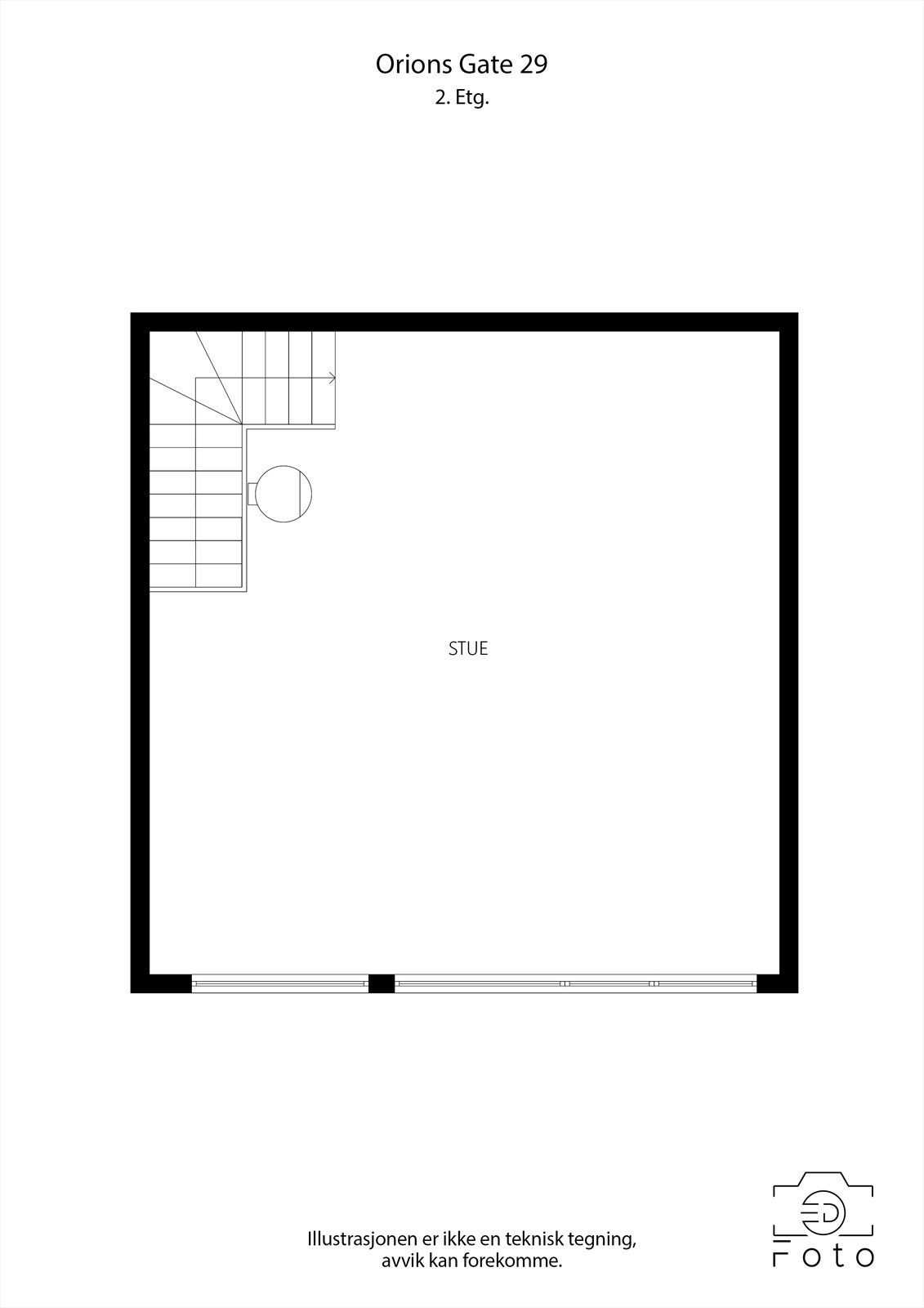 Plantegning 2. etasje Galleribilde