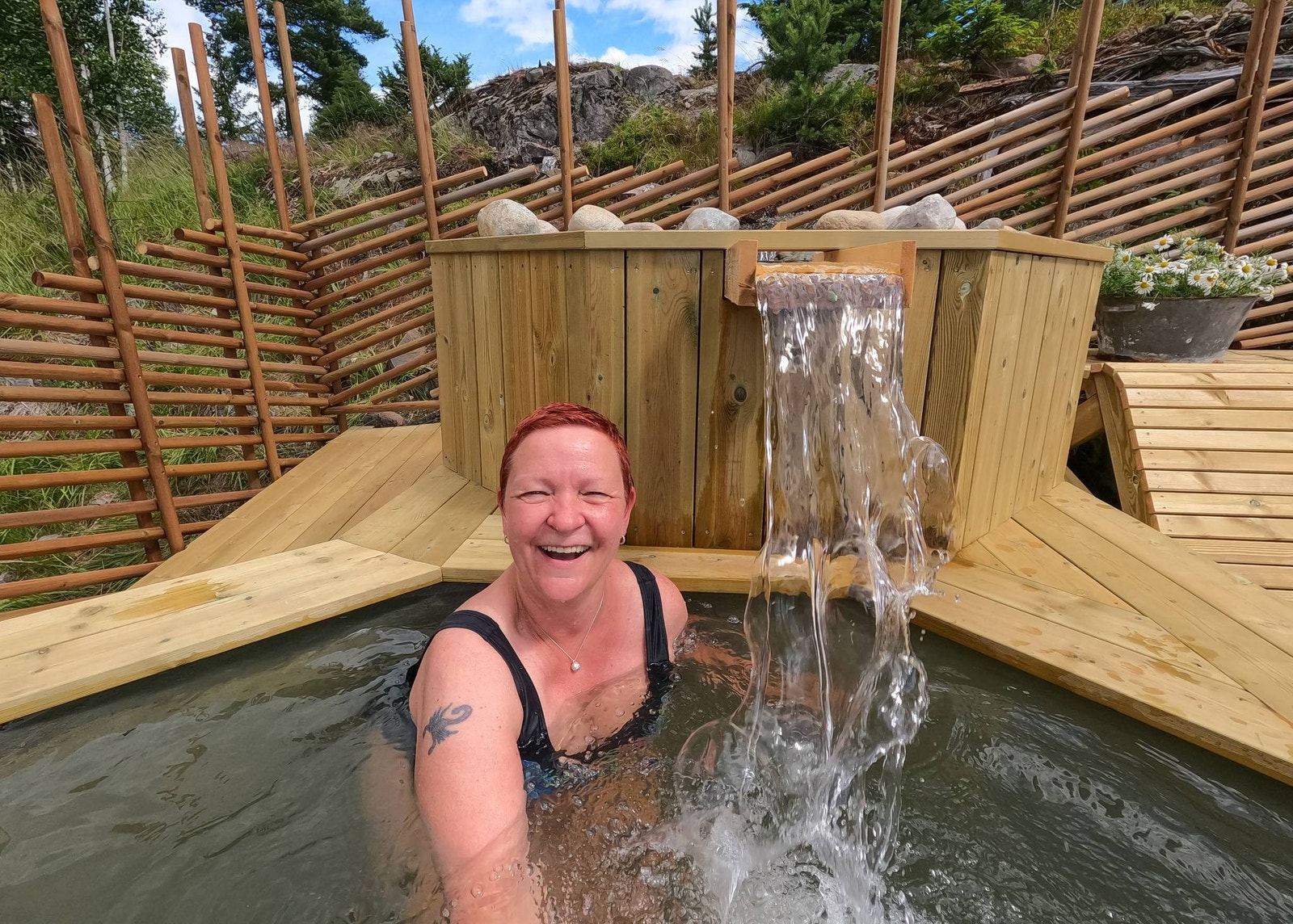 Tomt på 3,7 daa med sauna med kald kulper kan følge med mot tillegg Galleribilde