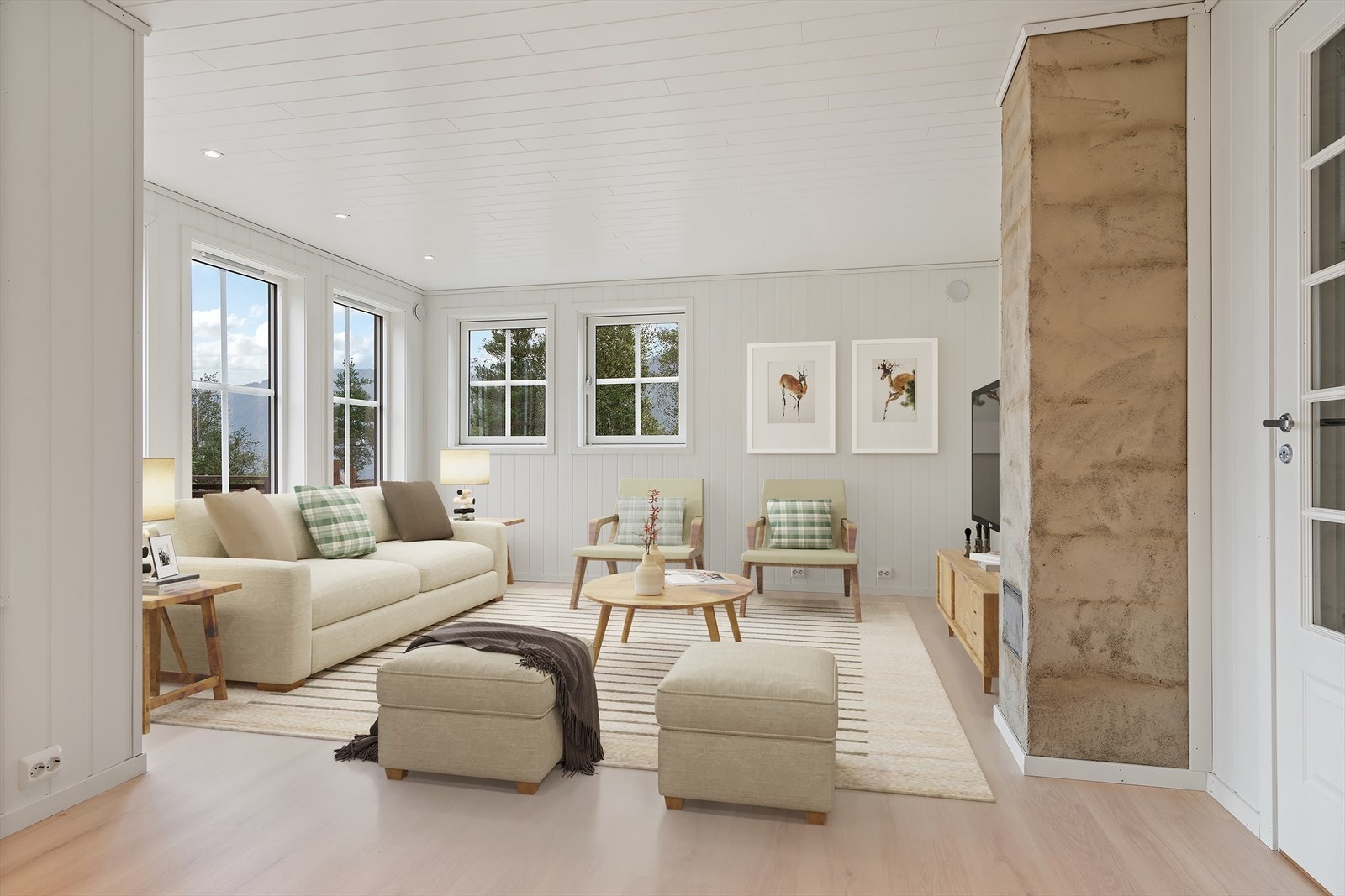 Digitalt møbelert fra Honganvik 39 B Galleribilde