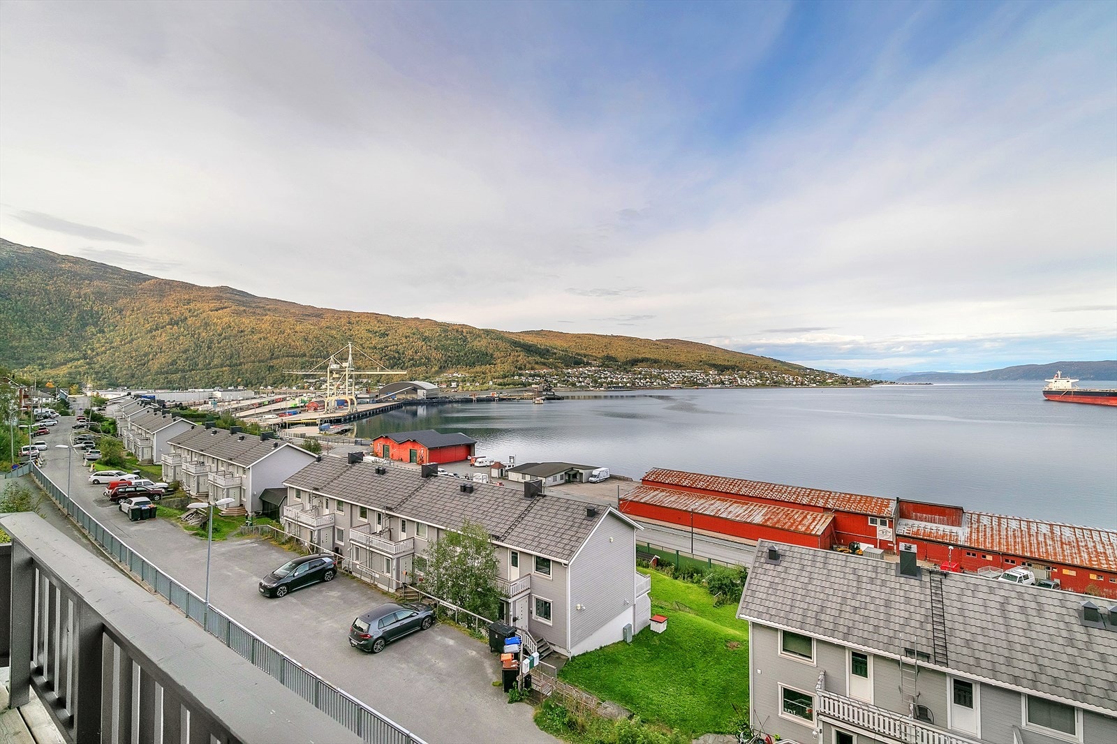 Utsikt fra balkong. Galleribilde