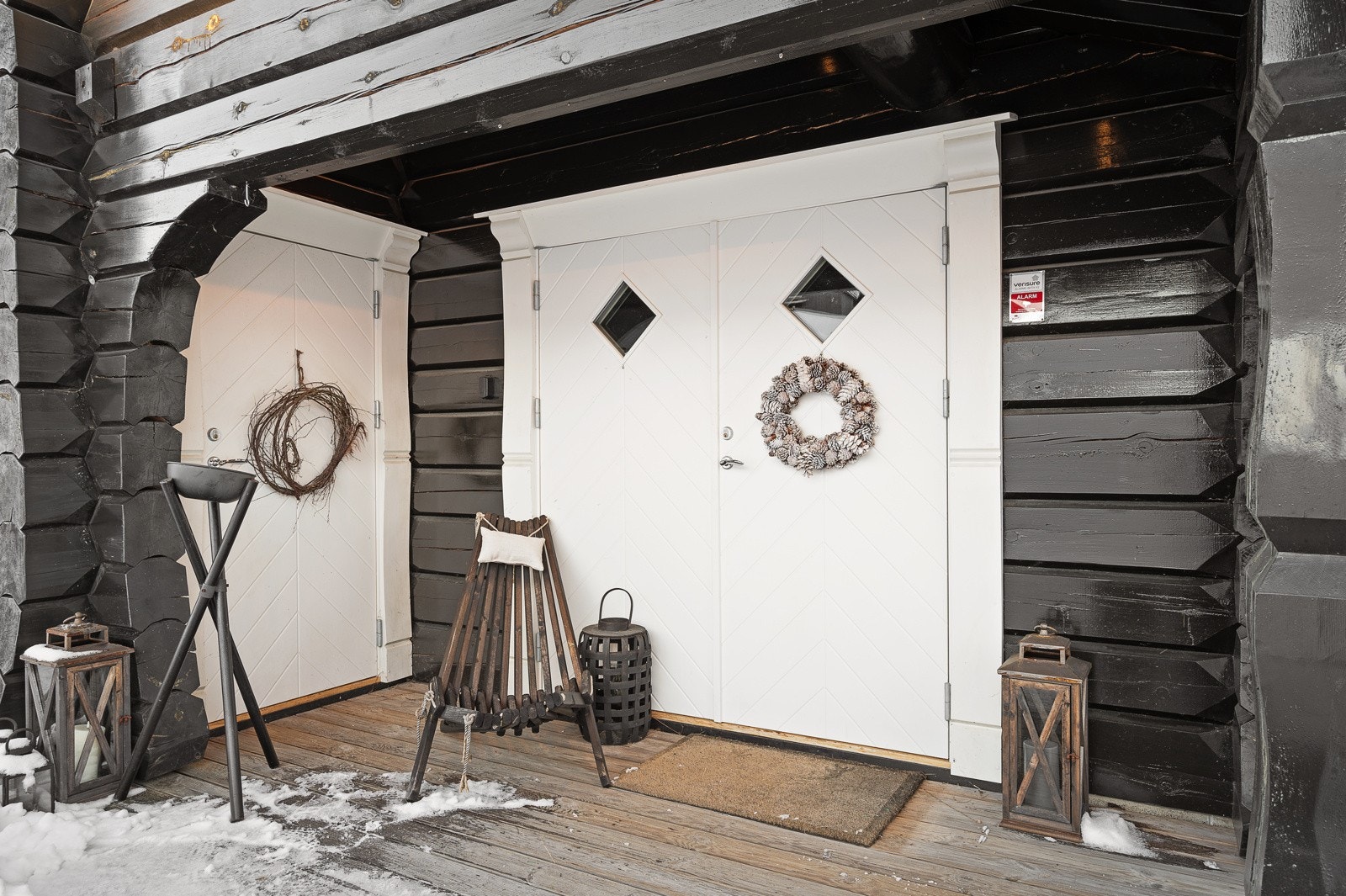 Inngangsparti - til venstre er det en bod Galleribilde