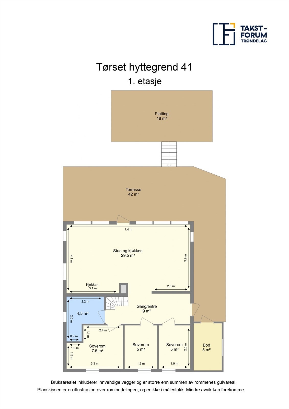 Planskisse, 1. etasje. Galleribilde