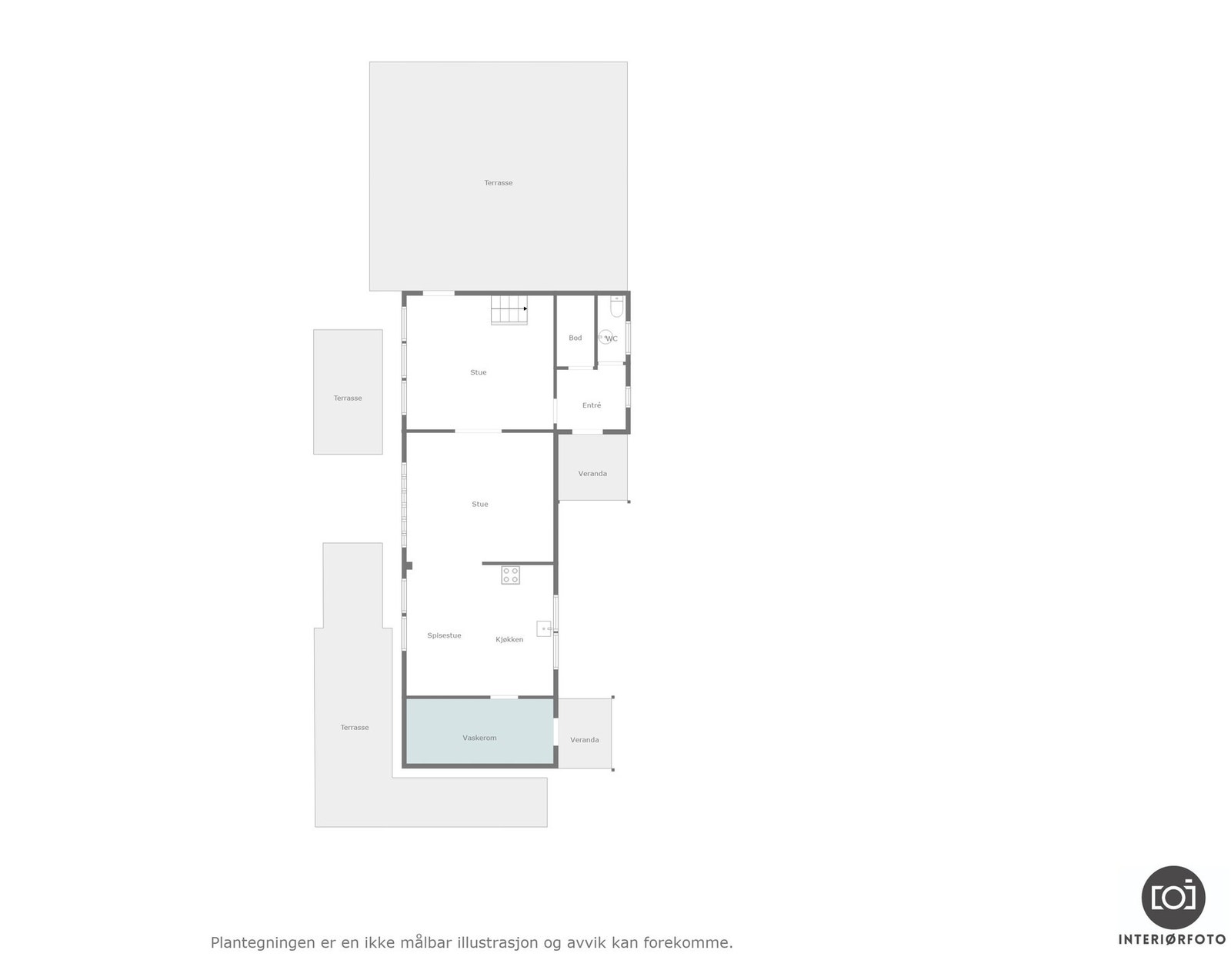 Plantegning hovedetasje Galleribilde