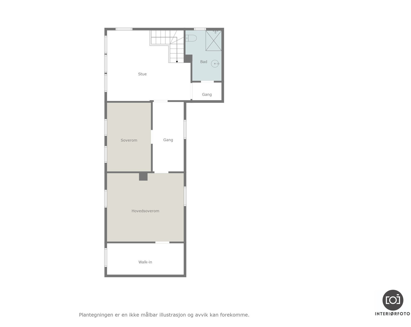 Plantegning 2.etasje Galleribilde