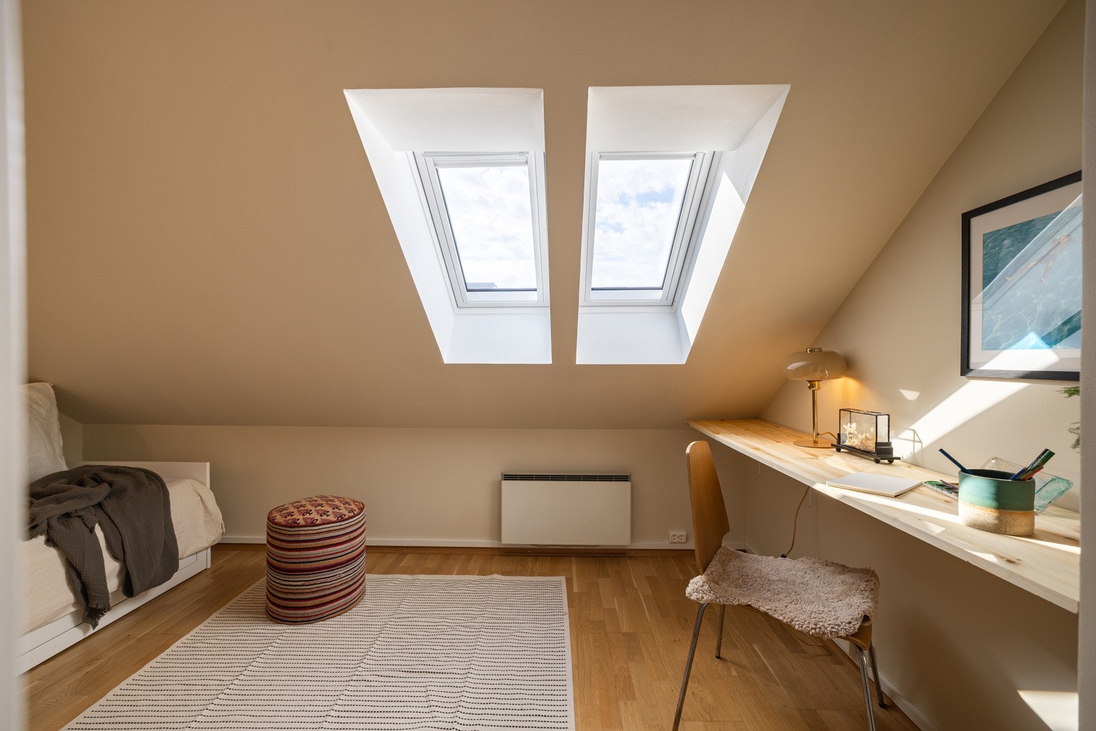 Vinduer og tak er oppgradert i 2024 som en del av sameiets takrehabilitering. Galleribilde