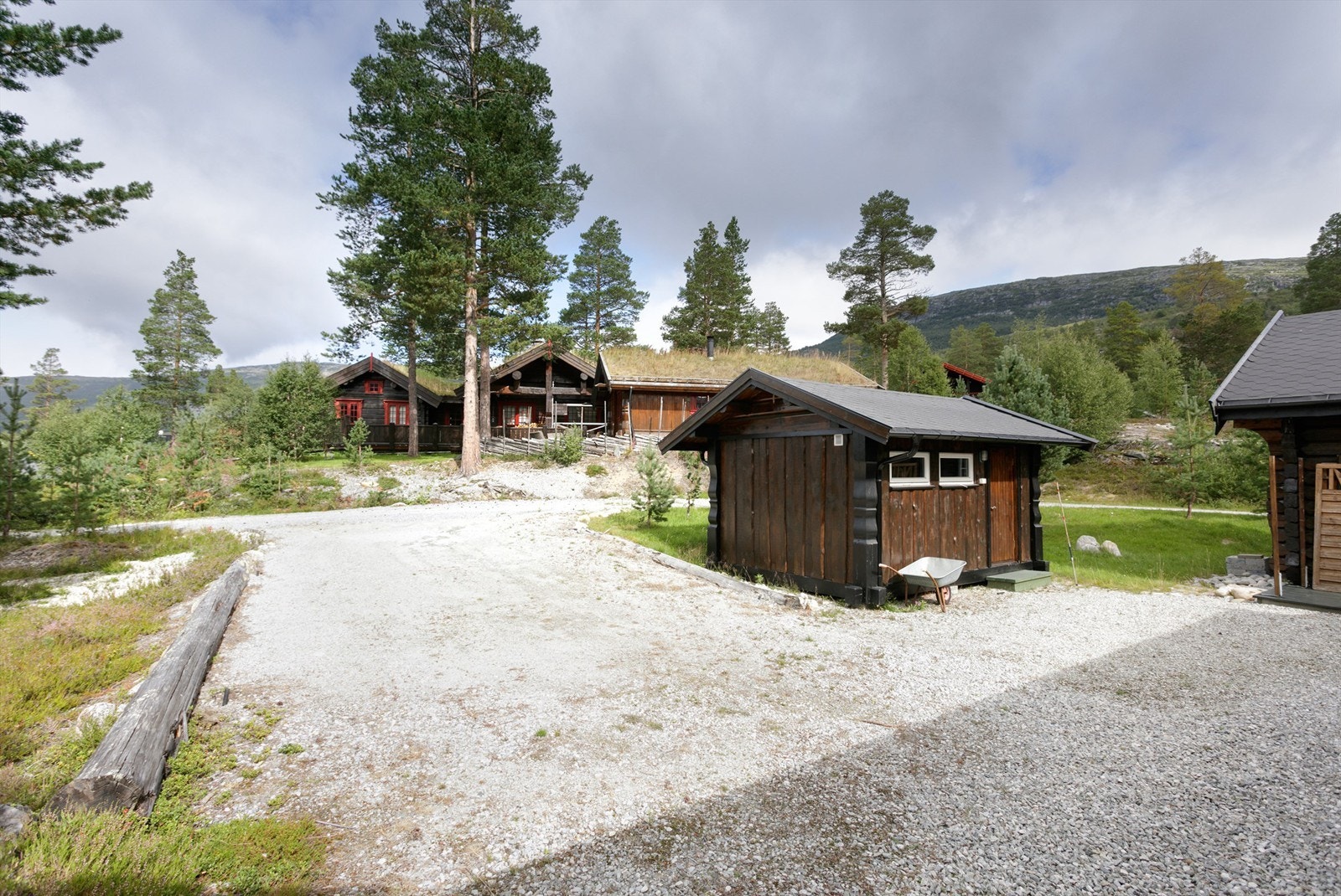 Gruset parkeringsareal Galleribilde