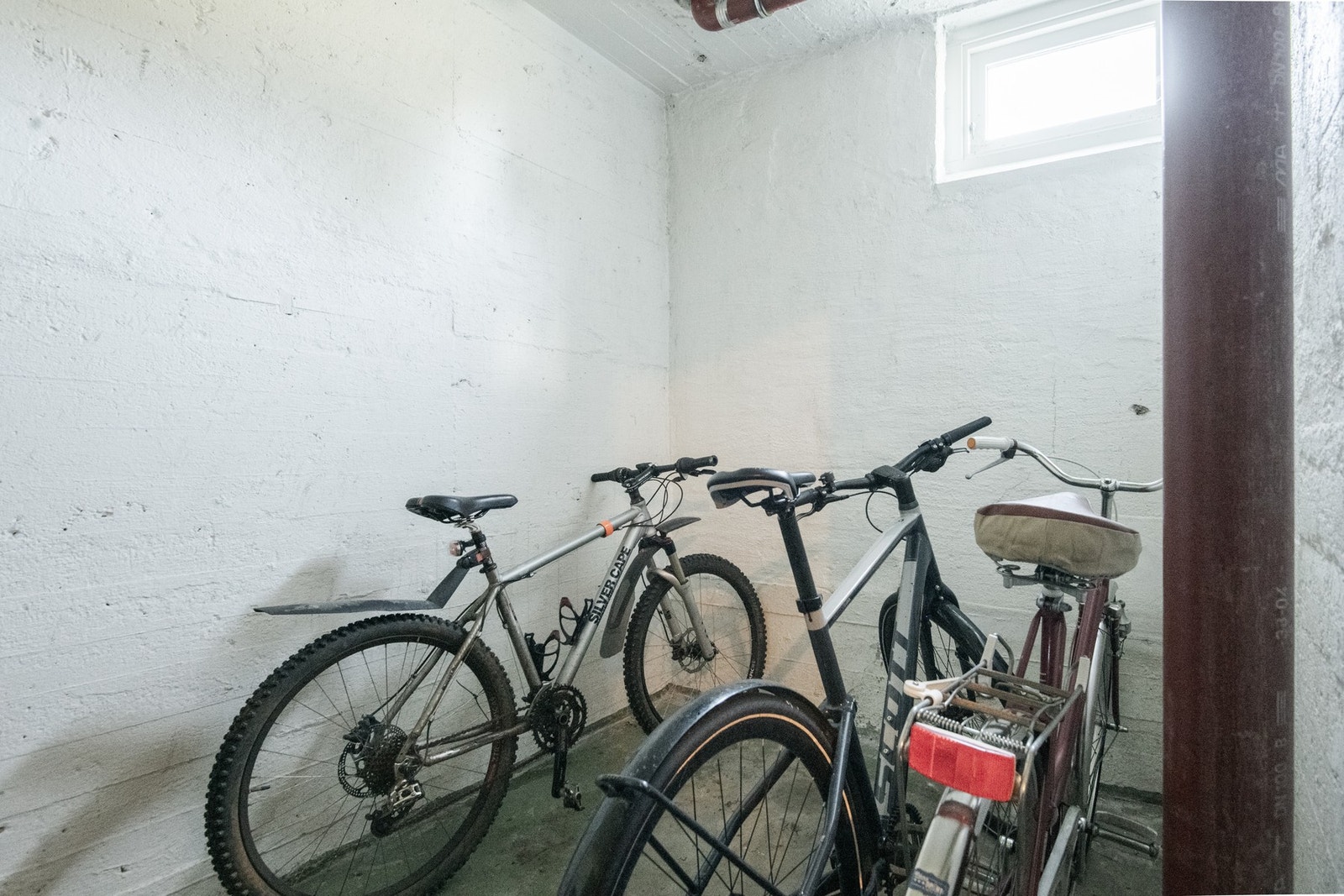 Praktisk mulighet for sykkelparkering. Galleribilde