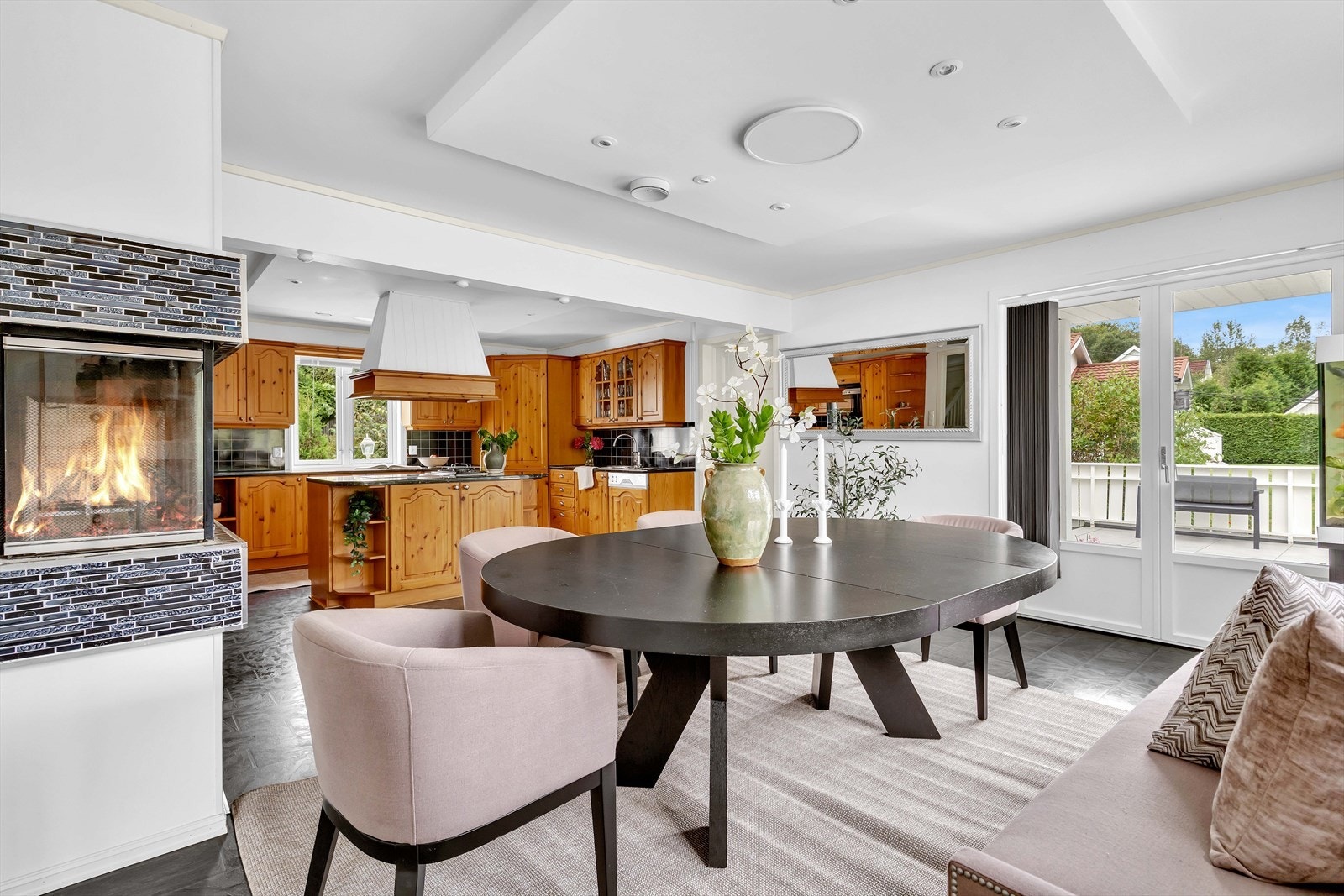 Peisovnen sørger for varme og kos på vinterstid. Galleribilde