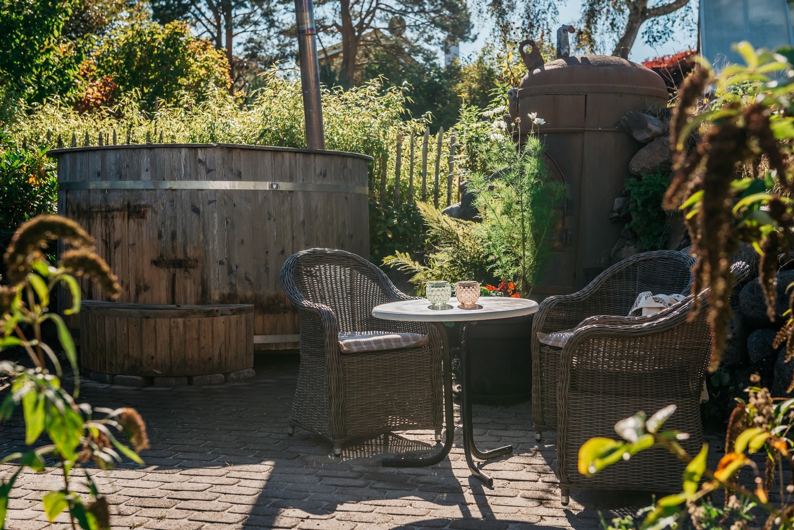 Hyggelig uteplass Galleribilde