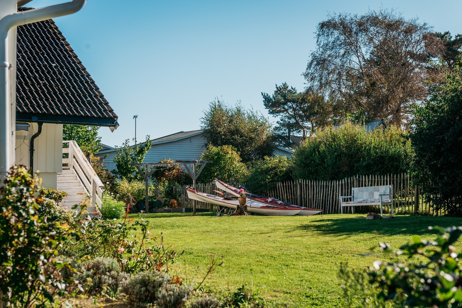 Stor, frodig og deilig hage. Galleribilde