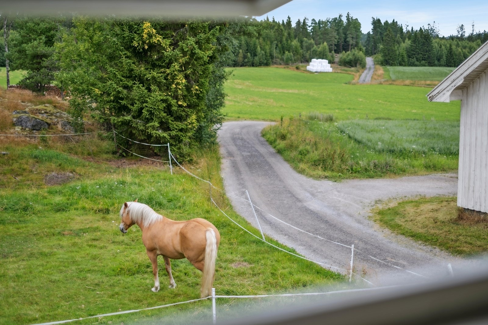 Her har man hyggelig utsyn mot gården. Galleribilde