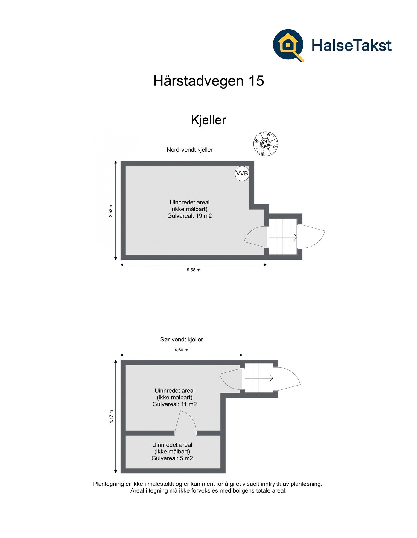 Plantegning kjeller. Galleribilde