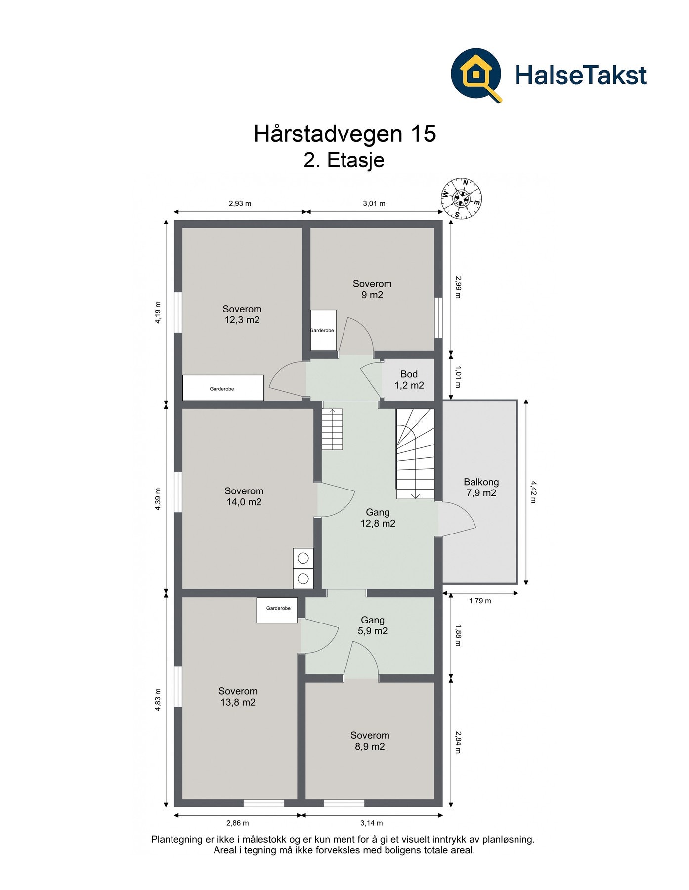 Plantegning 2. etasje. Galleribilde