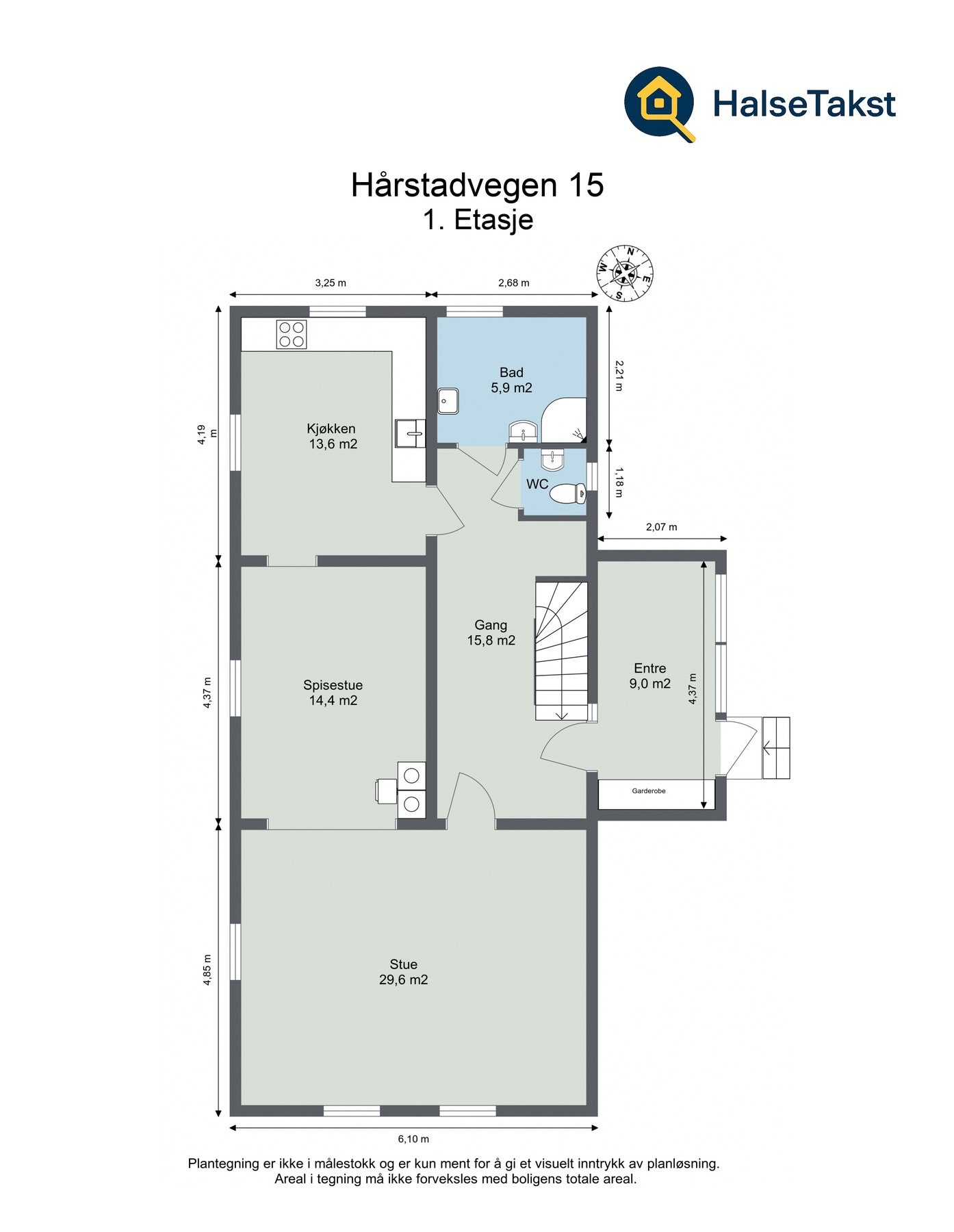 Plantegning 1. etasje. Galleribilde