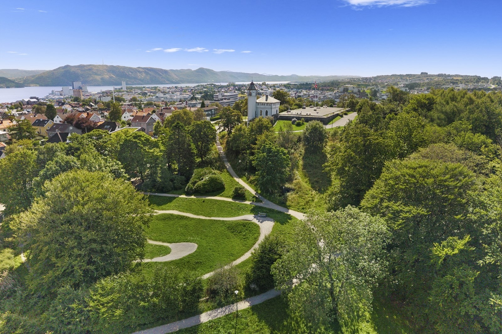 Her bor du sentralt, men samtidig med grønne omgivelser og gode rekreasjonsmuligheter like i nærheten. Galleribilde