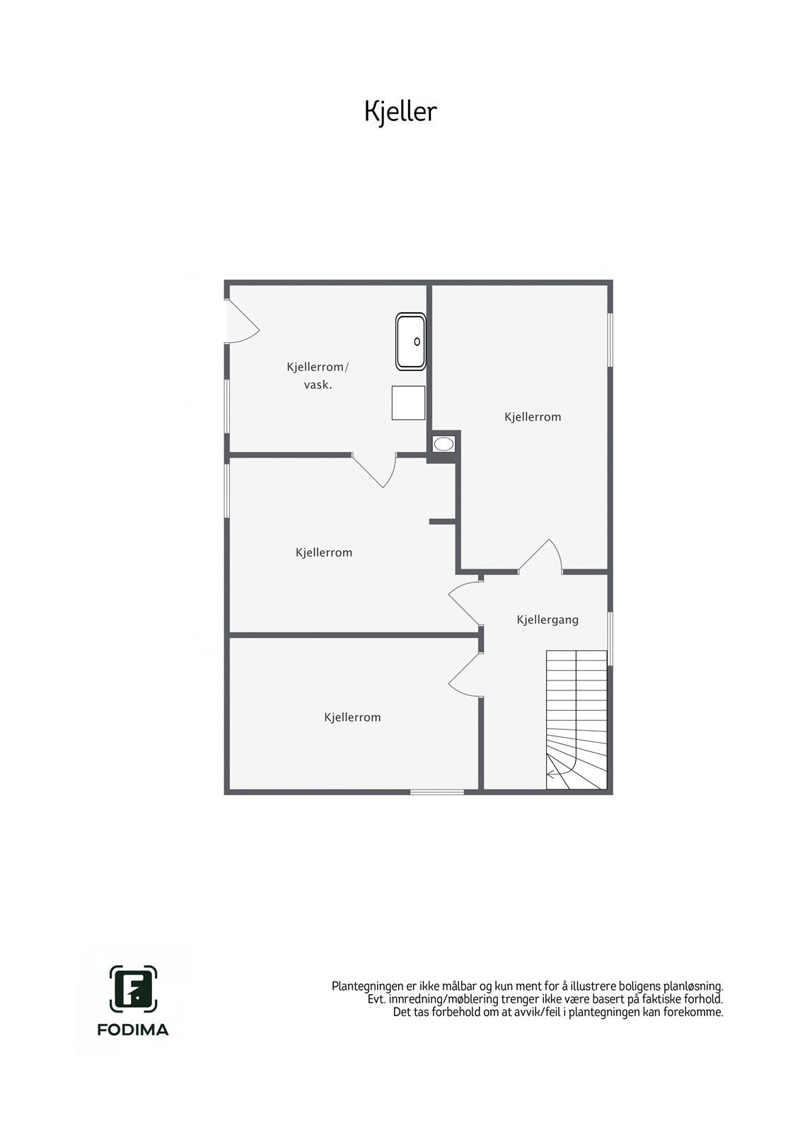 Plantegning kjeller Galleribilde